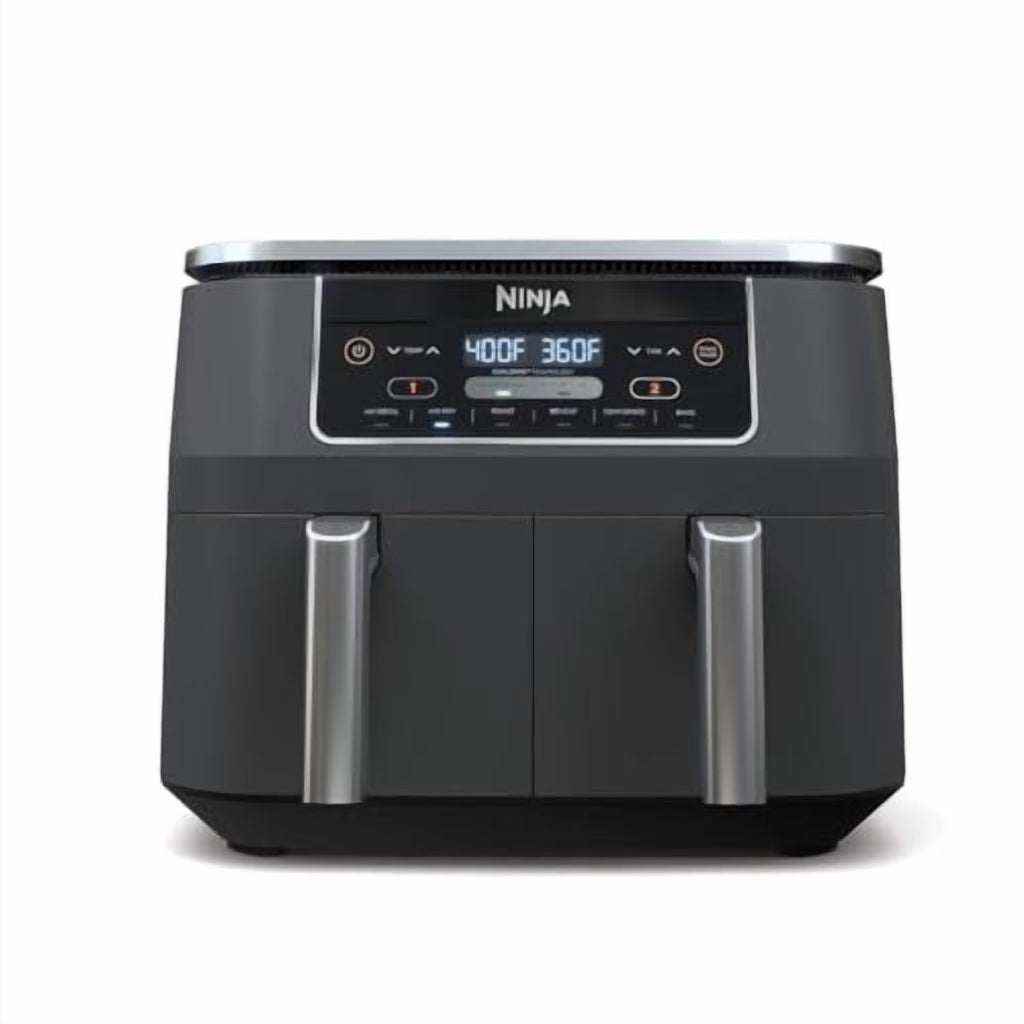Nouveauté 2026 – Friteuse à air Ninja DZ201 Foodi 8 pintes 6-en-1 DualZone à 2 paniers avec 2 paniers de friture indépendants, fonctions Match Cook et Smart Finish pour rôtir, griller, déshydrater et plus encore pour des repas rapides et faciles, gri