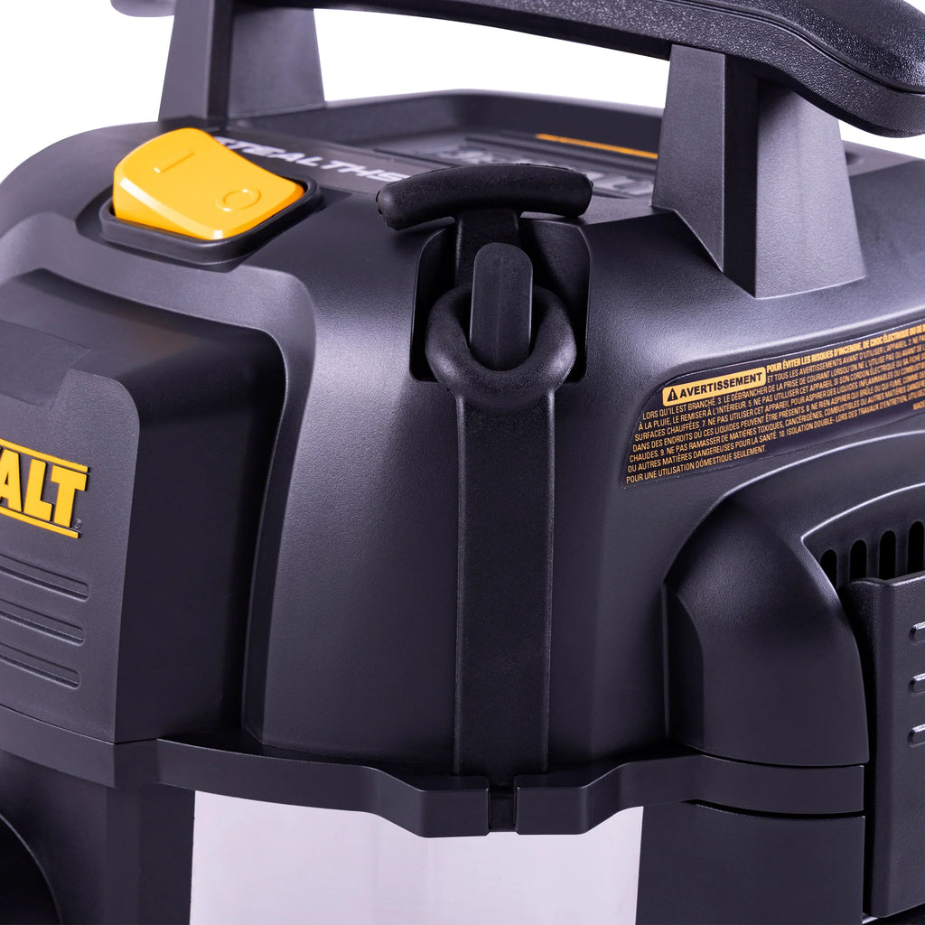 Nouveauté 2026 – Aspirateur eau et poussière DeWalt Stealthsonic silencieux de 8 gallons et 4 HP en acier inoxydable