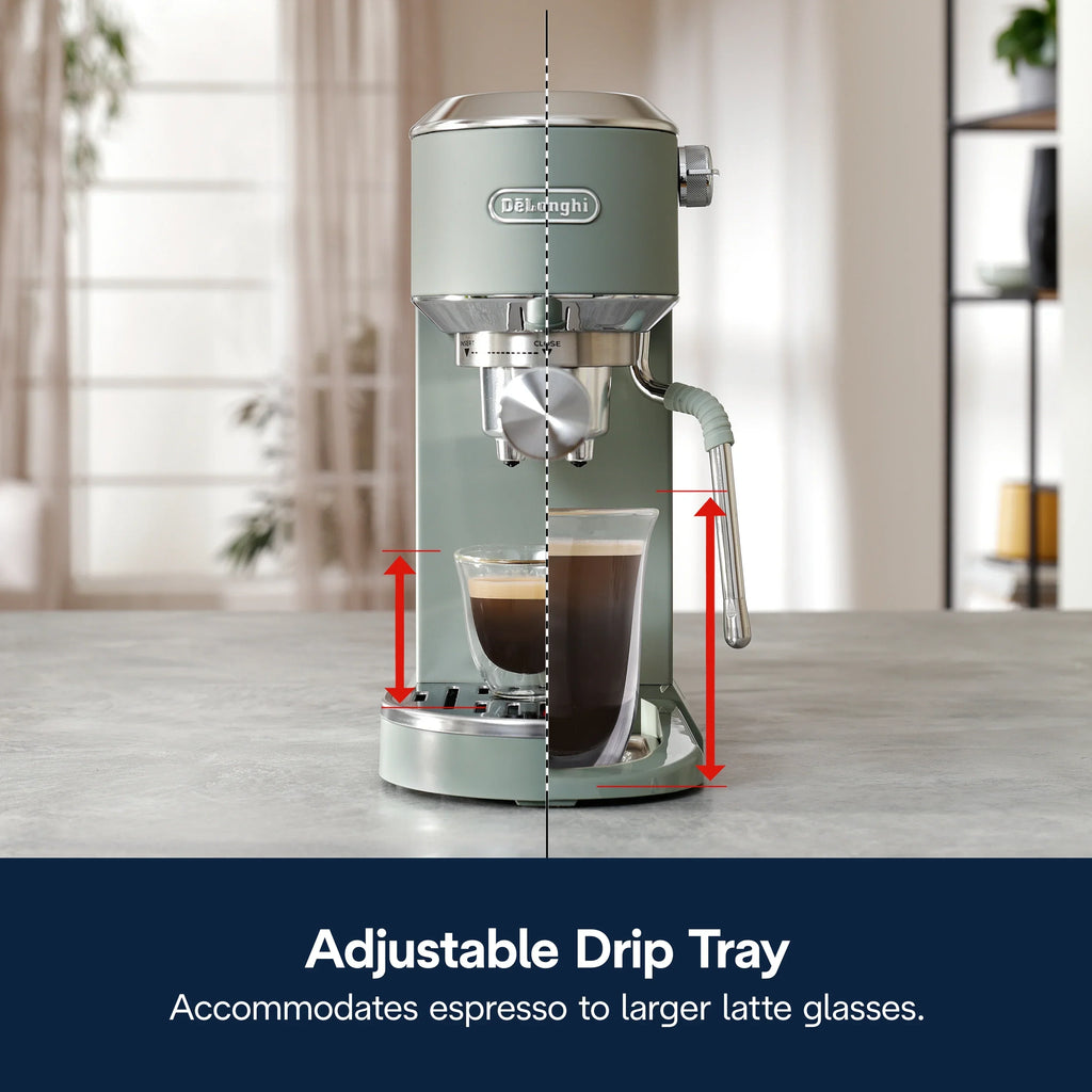 Nouveauté 2026 – Machine à expresso De’Longhi Dedica Duo , format compact avec mousseur intégré pour latte art, expresso, café infusé à froid, lattes et plus encore, acier inoxydable