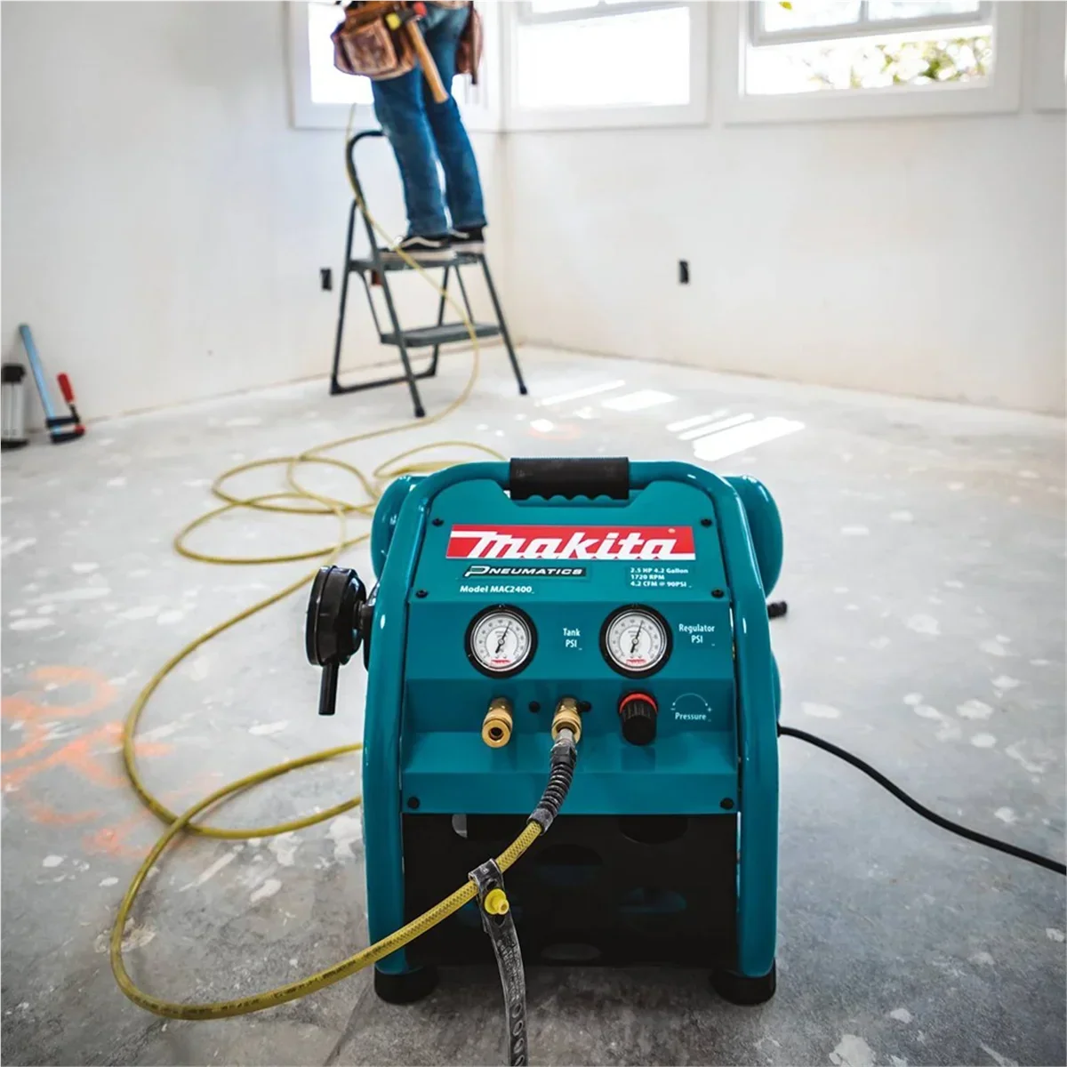 Nouveauté 2026 – Compresseur d'air Makita 2,5 HP Big Bore™ (double colonne