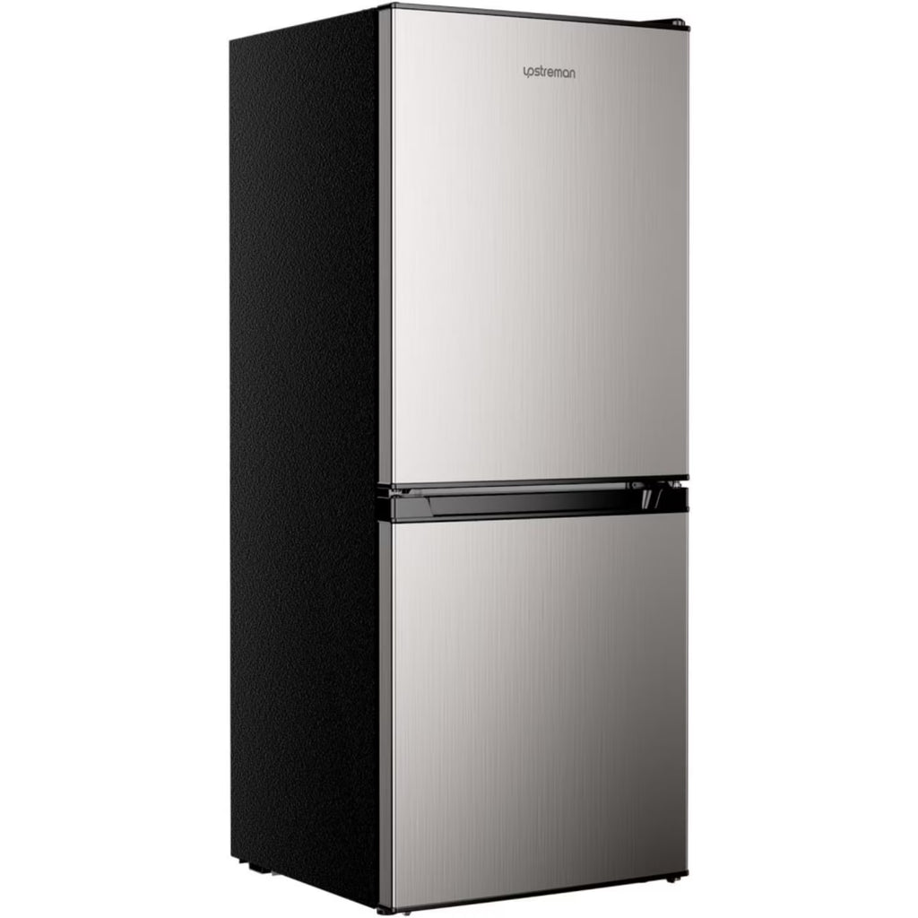 Nouveauté 2026 – Mini-réfrigérateur Upstreman 4 pi³ (113 L) avec congélateur inférieur, 2 portes, thermostat réglable et tablettes en verre amovibles, noir BM40