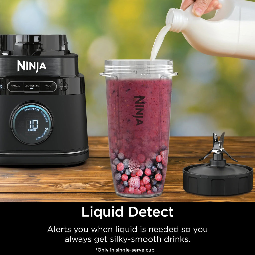 Nouveauté 2026 – Système de cuisine Ninja Detect TB400 : mixeur et robot culinaire avec technologie Blend Sense, argent