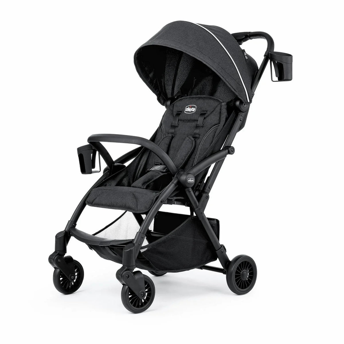 Nouveauté 2026 – Poussette compacte Chicco Presto - Graphite (Gris). Neuve