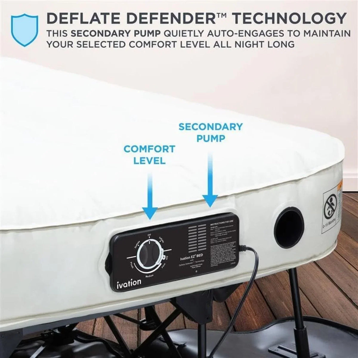 Nouveauté 2026 – Lit gonflable portable Ivation EZ-Bed 10 po avec pompe intégrée