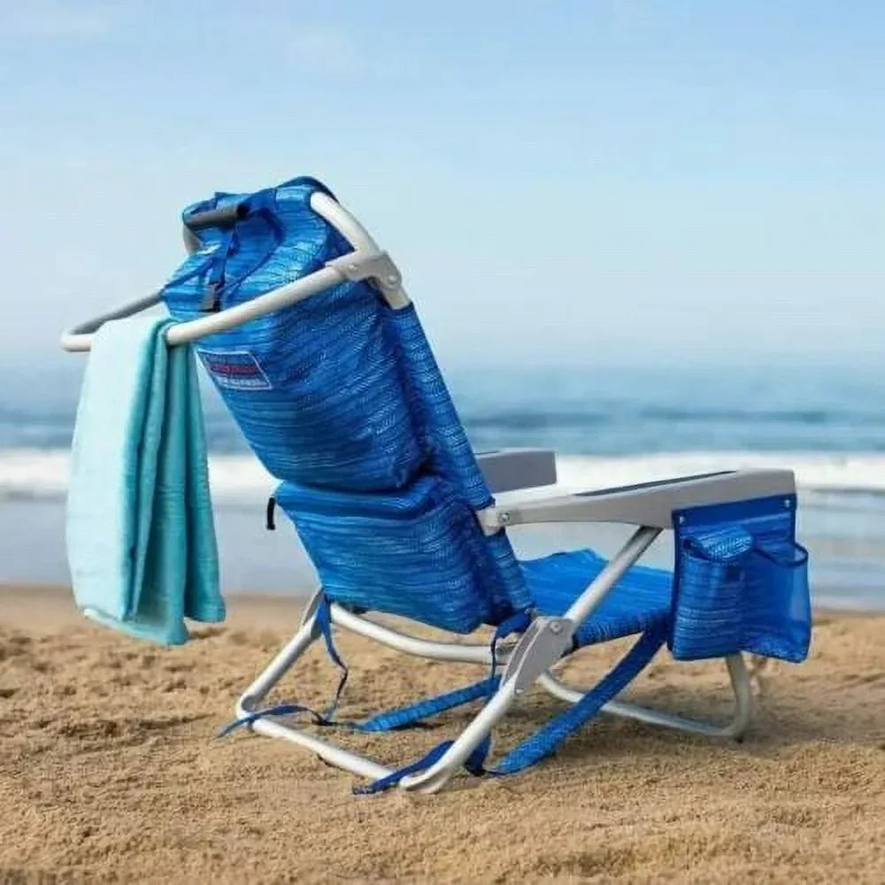 Nouveauté 2026 – Chaises de plage sac à dos Tommy Bahama - (Lot de 2 bleu
