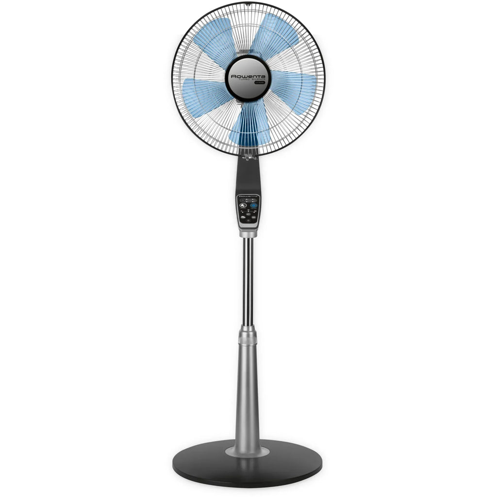 Nouveauté 2026 – Ventilateur sur pied Rowenta Turbo Silence avec télécommande, 53 pouces, portable, 5 vitesses, VU5670