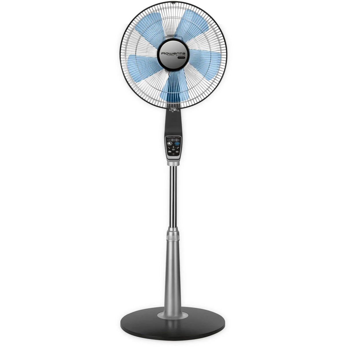 Nouveauté 2026 – Ventilateur sur pied Rowenta Turbo Silence avec télécommande, 53 pouces, portable, 5 vitesses, VU5670