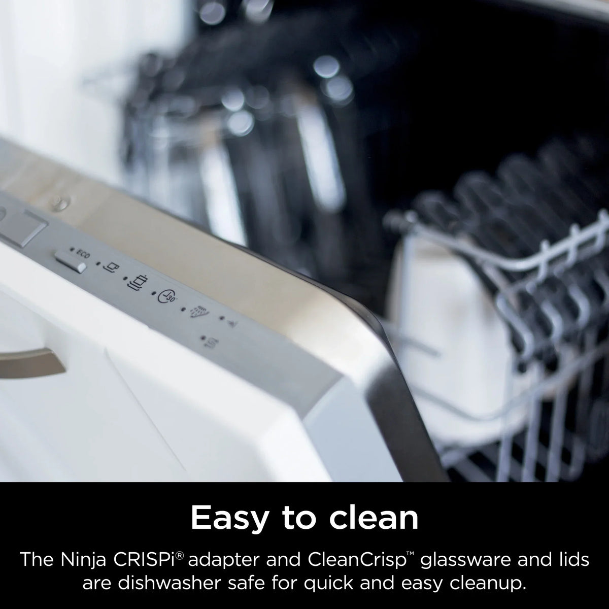 Nouveauté 2026 – Friteuse à air portable Ninja Crispi 4-en-1 en verre , récipients de 4 pintes et 6 tasses, Cyberspace