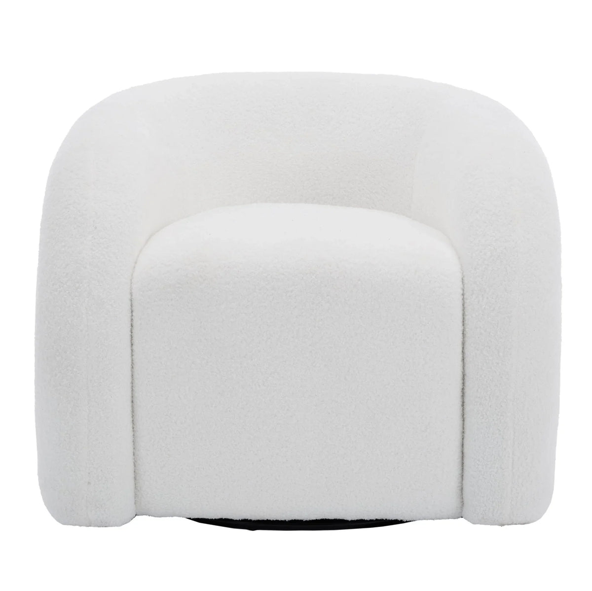 Nouveauté 2026 – Fauteuil pivotant 360" pour salon, fauteuil tonneau bouclé, canapé une place, fauteuil de lecture, vert sauge
