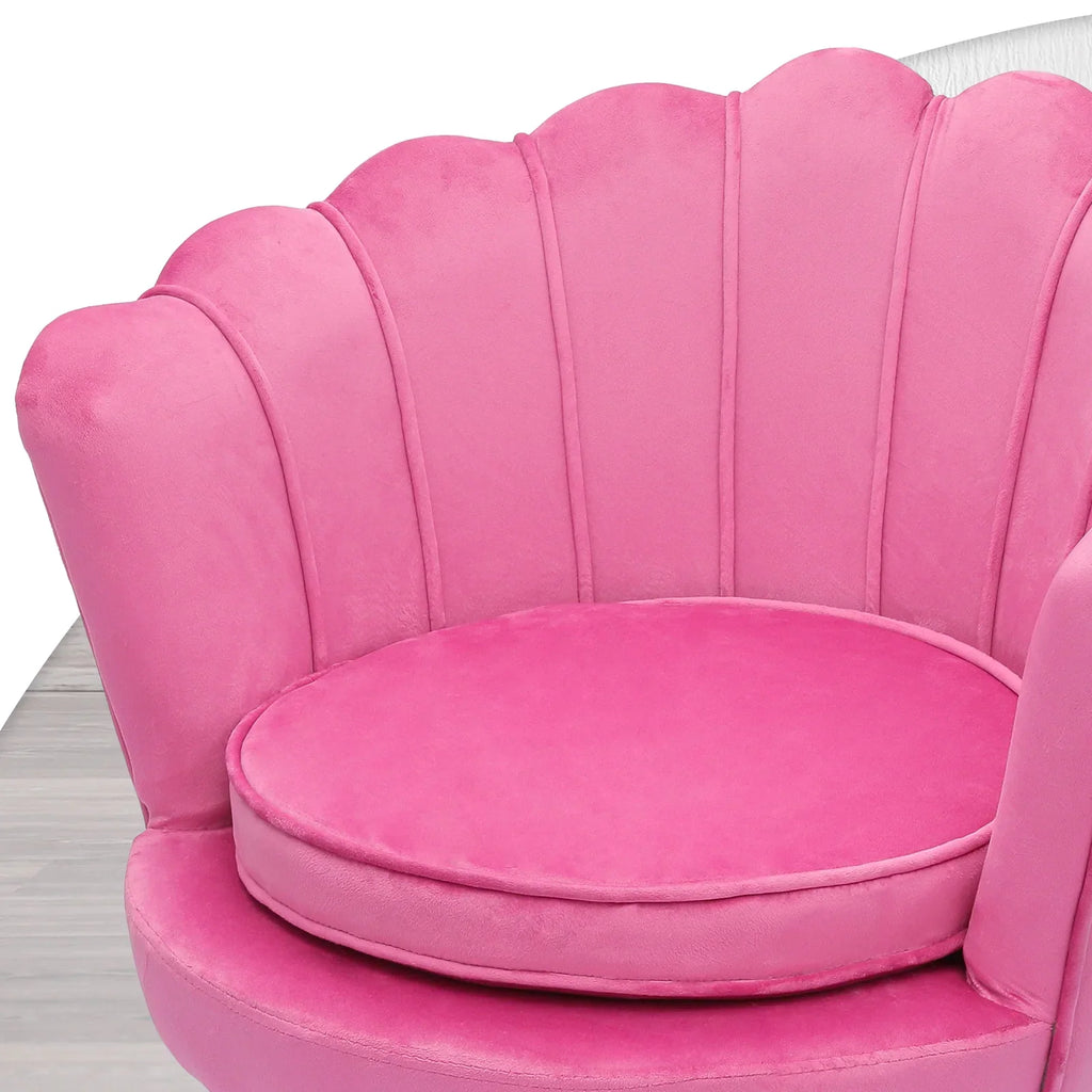 Nouveauté 2026 – Ensemble de 2 fauteuils d'appoint MoNiBloom , capitonnés en velours, avec coussin et repose-pieds. Fauteuil moderne rembourré, assise capitonnée et pieds en métal doré, idéal pour le salon. Couleur : noir