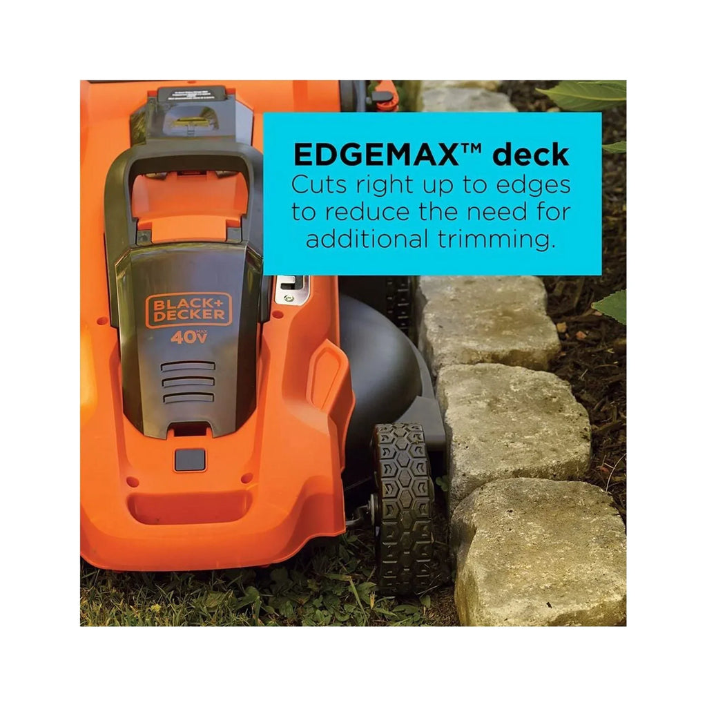 Nouveauté 2026 – Tondeuse à gazon sans fil BLACK+DECKER 40V MAX* avec batterie et chargeur inclus (CM2043C
