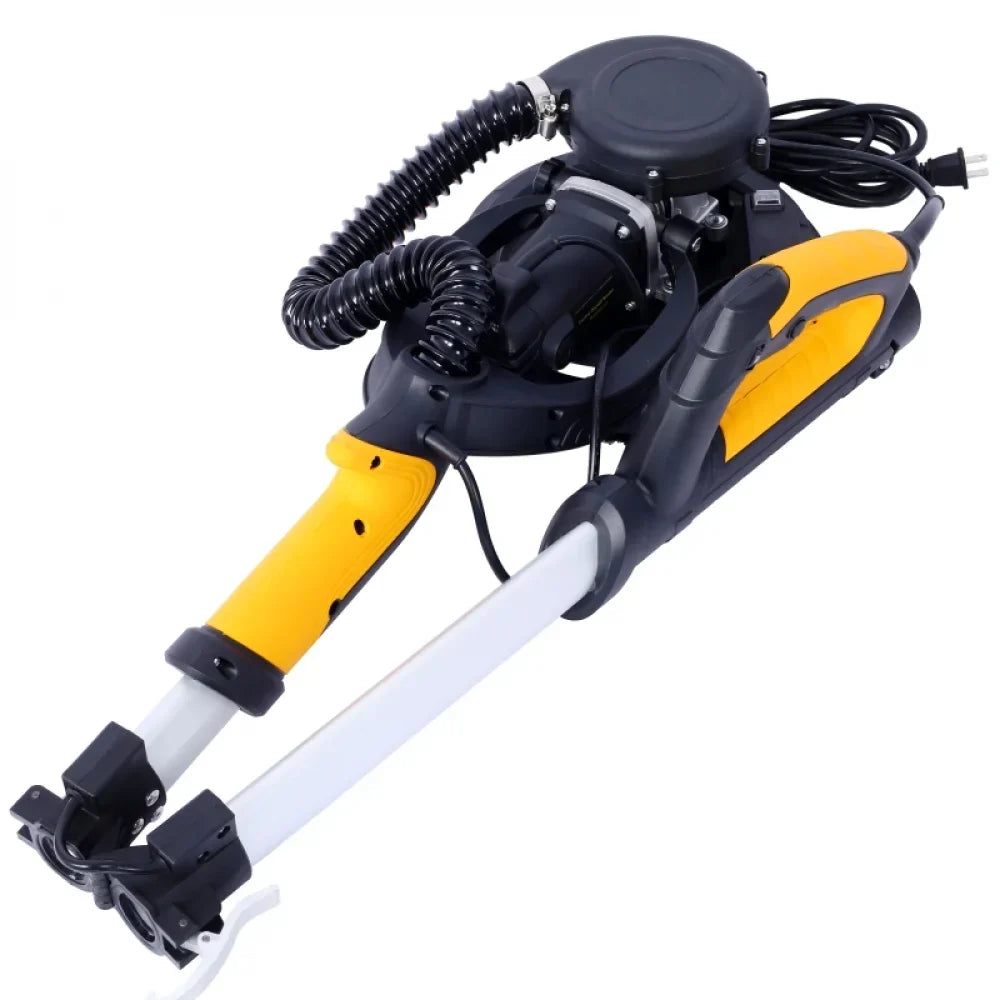 Nouveauté 2026 – Ponceuse à cloisons sèches Drywall , ponceuse électrique 780 W avec aspiration des poussières, moteur 6,5 A, ponceuse à sols sans poussière avec vitesse variable 900-1800 tr/min, lumière LED, poignée extensible et pliable
