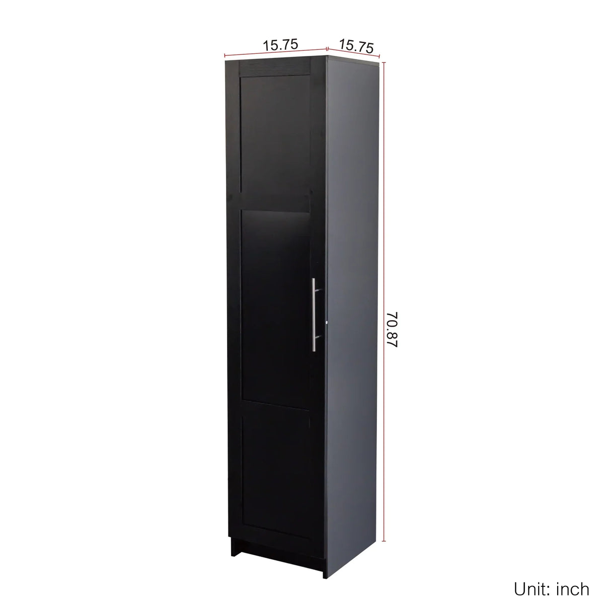 Nouveauté 2026 – Armoire de rangement haute Slim , meuble garde-manger avec portes et étagères, idéale pour les petits espaces (cuisine, salon, salle de bain