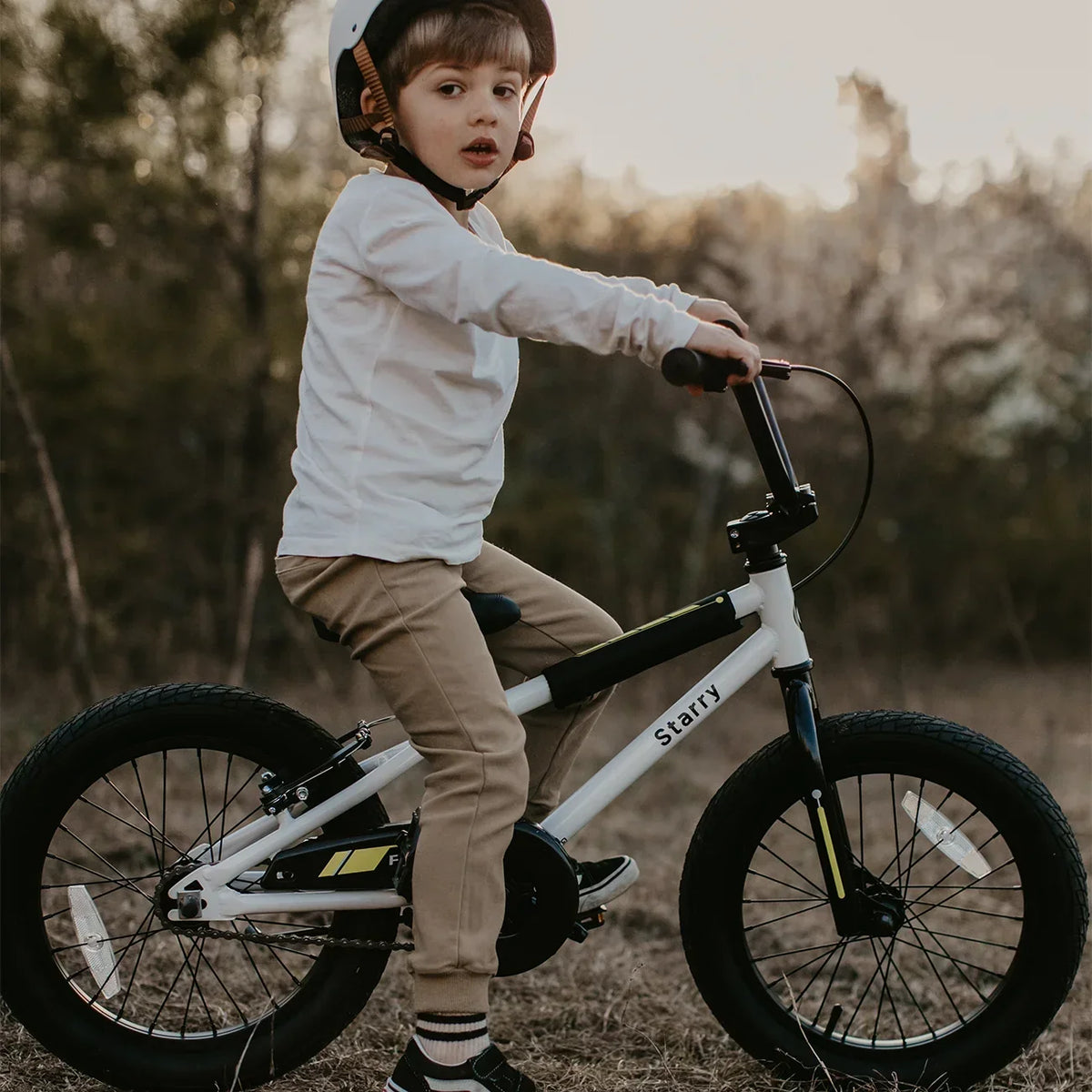 Nouveauté 2026 – Vélo Glerc pour enfants de 3 à 5 ans, style BMX, avec stabilisateurs et frein à rétropédalage, bleu. Convient aux garçons et aux filles de 3 à 5 ans