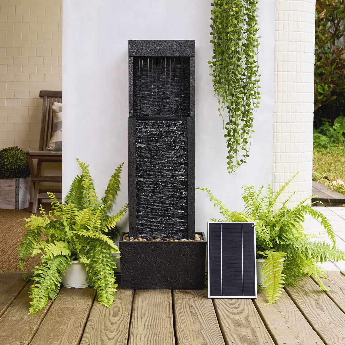 Nouveauté 2026 – Fontaine d'extérieur solaire Teamson Home Athena 37,99 po