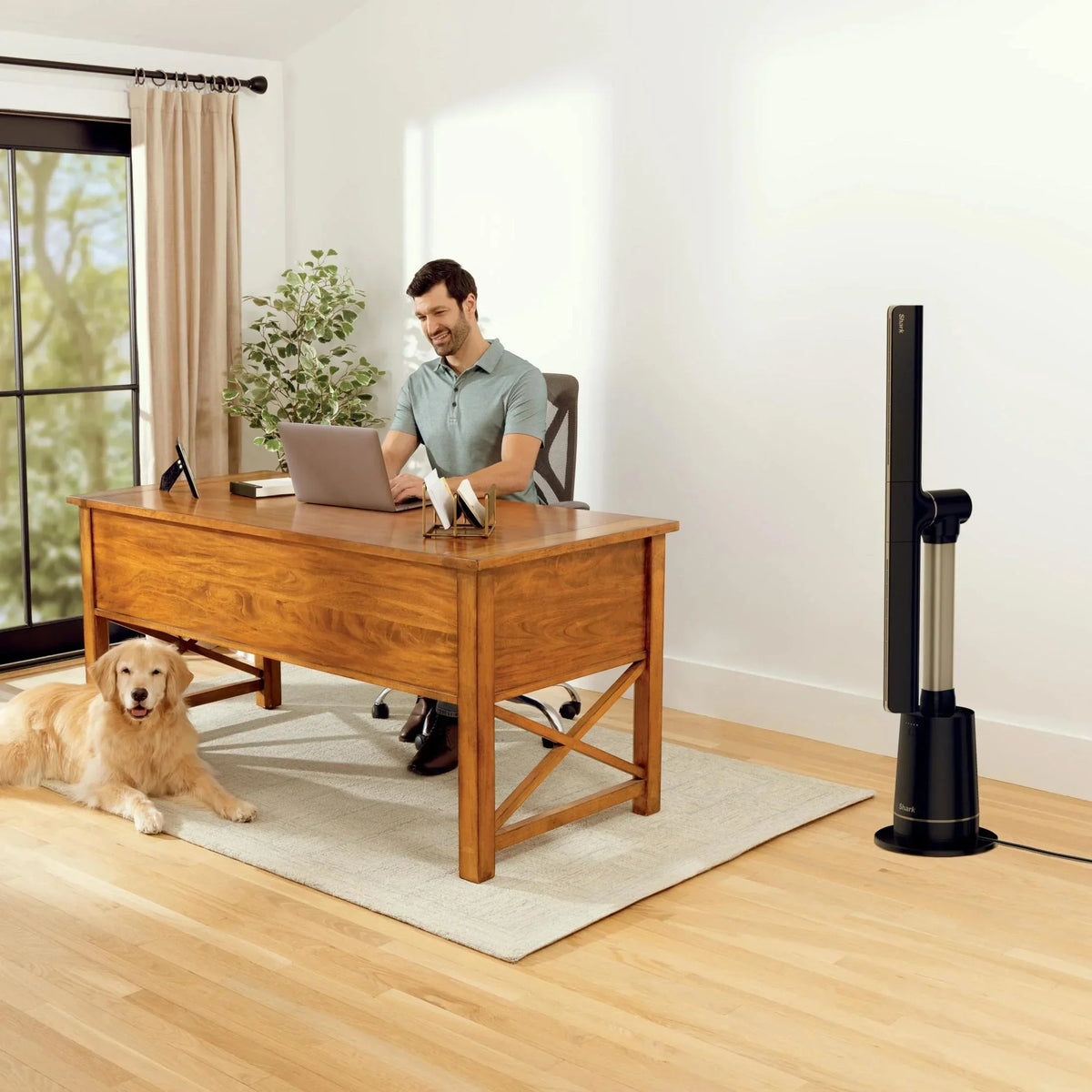 Nouveauté 2026 – Ventilateur Shark TurboBlade XL « Tour sans pales ultra-personnalisable, pivotante, rotative, oscillante à 180° », TF200, anthracite