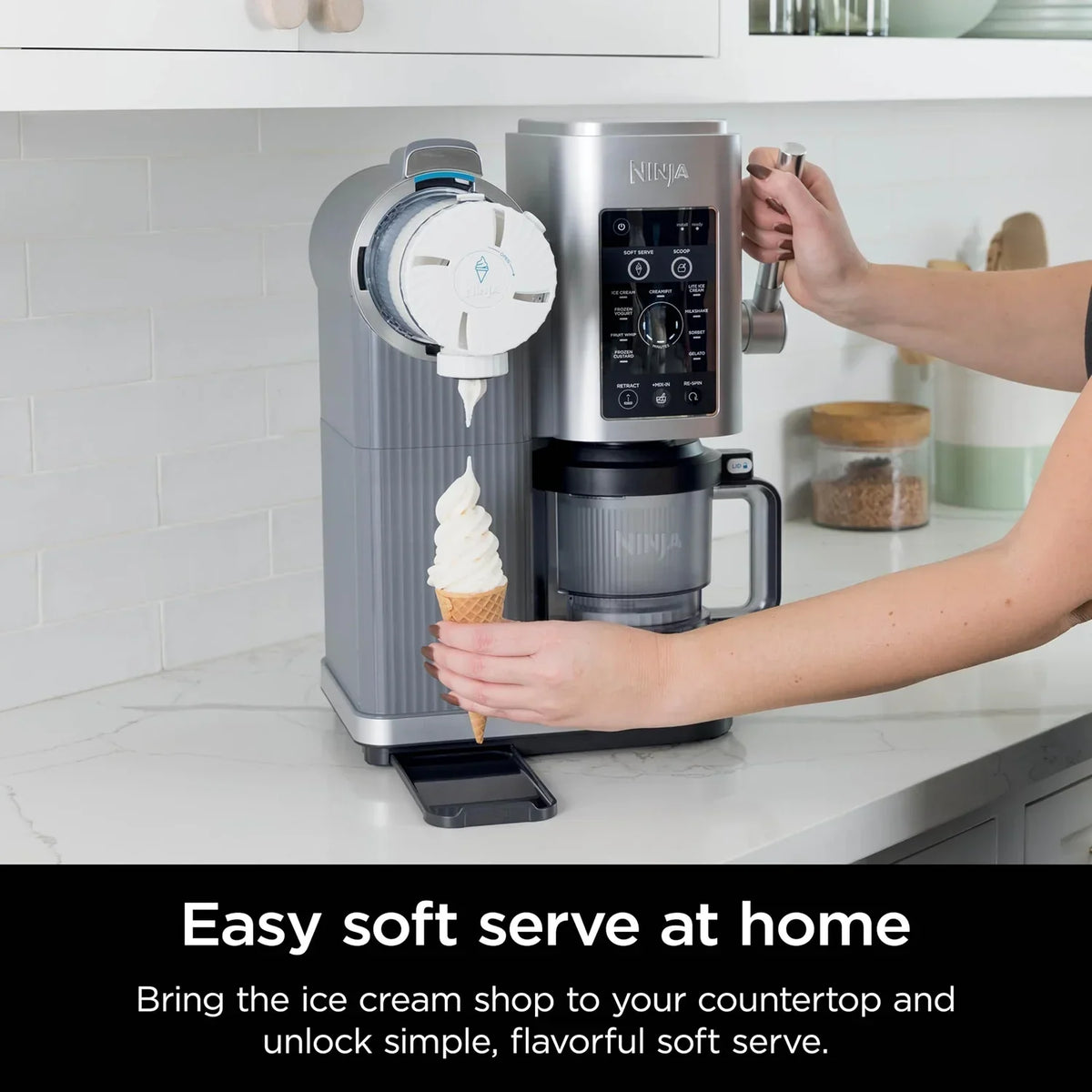 Nouveauté 2026 – Machine à glace molle Ninja CREAMi Swirl 13-en-1 (reconditionnée en usine