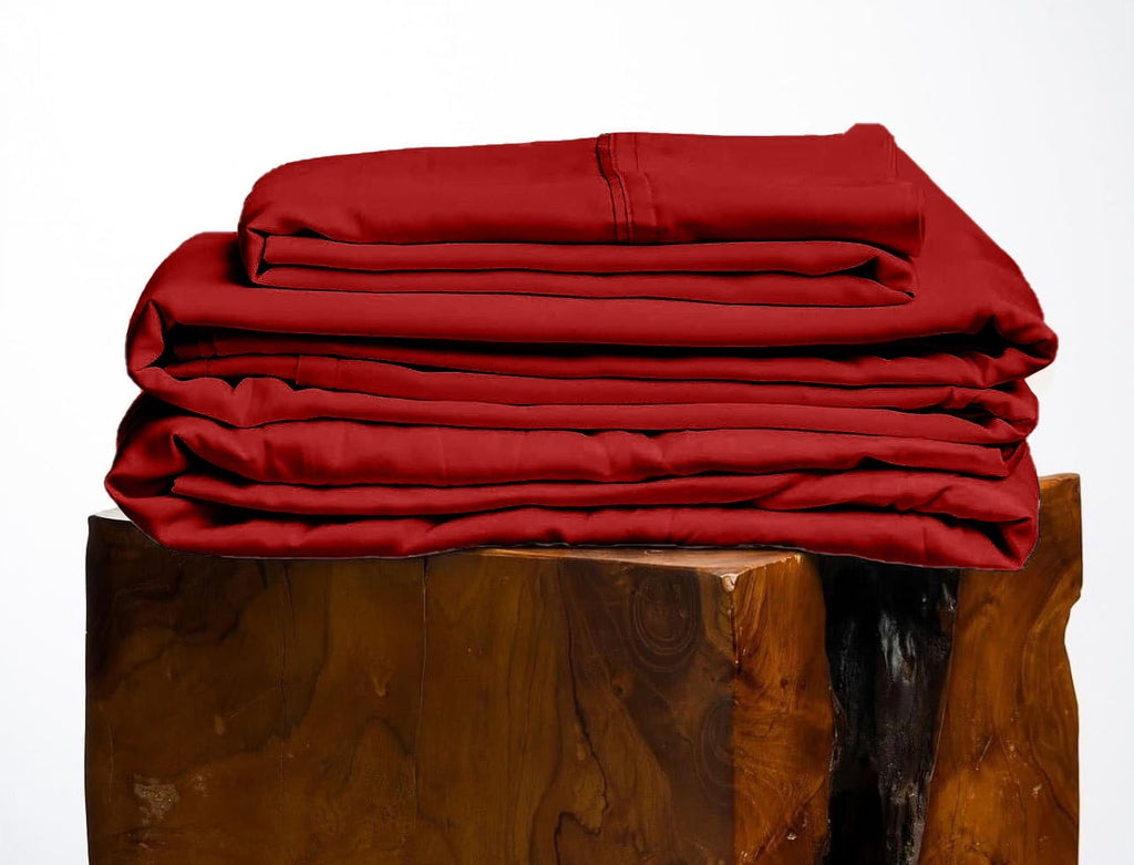 Nouveauté 2026 – Parure de lit 4 pièces en coton égyptien Giza 100 % (600 fils/cm²), drap-housse à bonnet profond de 38 cm, satin doux et respirant - Noir, 1 place
