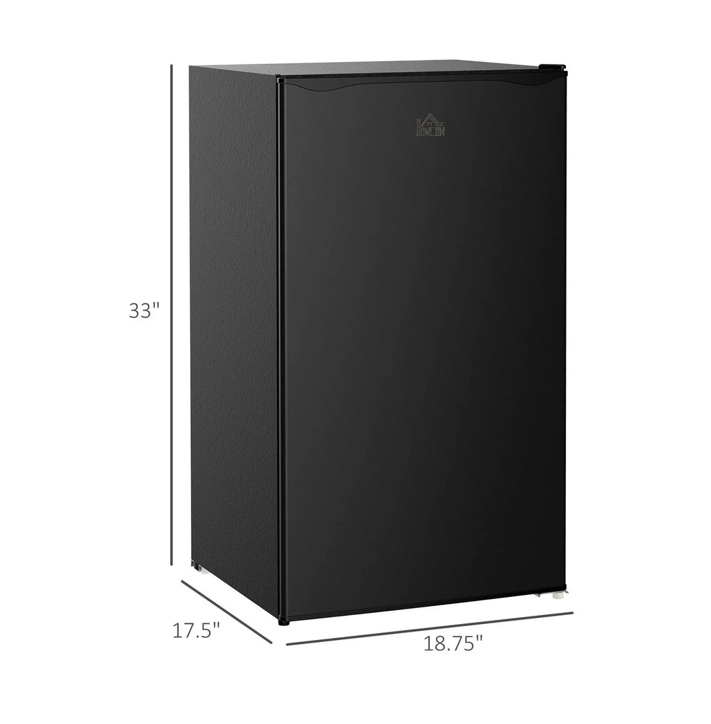 Nouveauté 2026 – Mini-réfrigérateur avec congélateur , réfrigérateur compact de 90 litres (3,2 pi³) pour chambre, dortoir, appartement - Thermostat réglable, porte réversible, noir