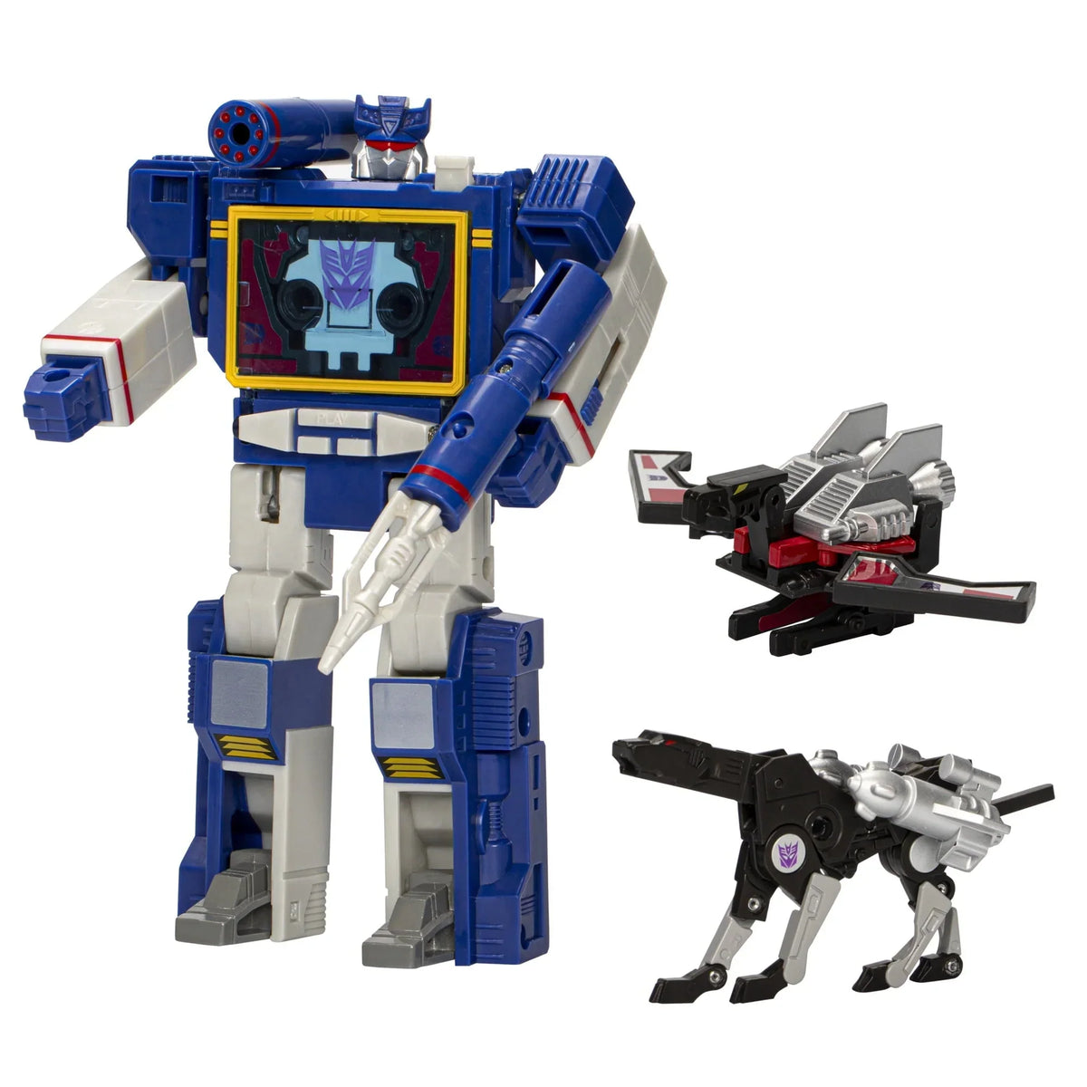 Nouveauté 2026 – Figurines Transformers Toys Retro 40e anniversaire Soundwave, Laserbeak et Ravage