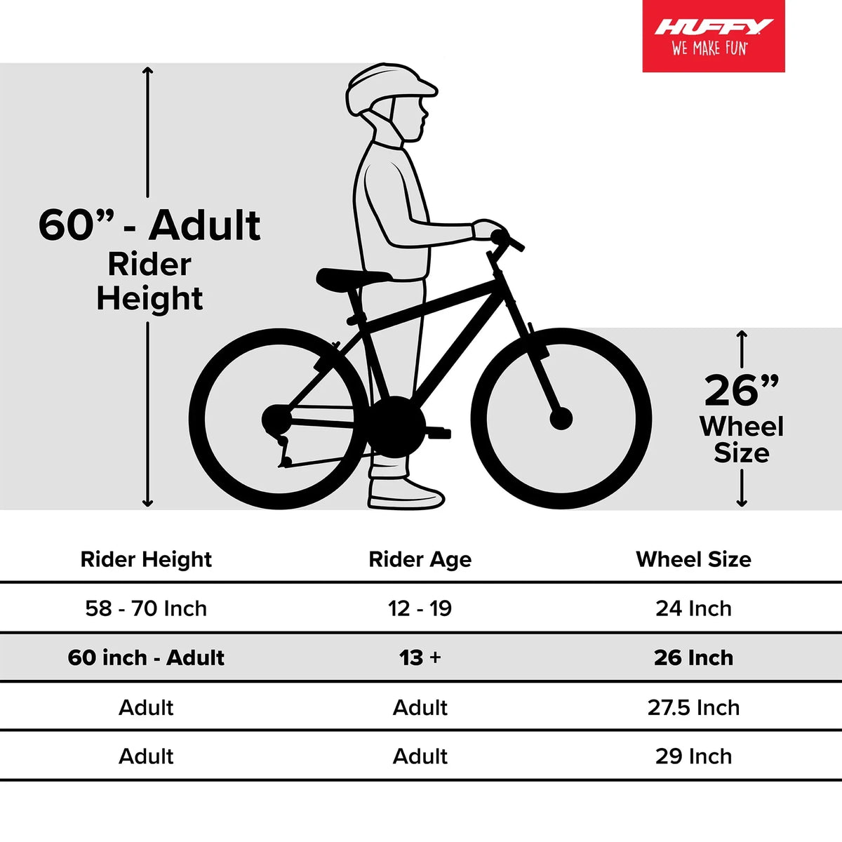 Nouveauté 2026 – VTT Huffy Rock Creek 26 pouces pour femme, 18 vitesses, , couleur menthe