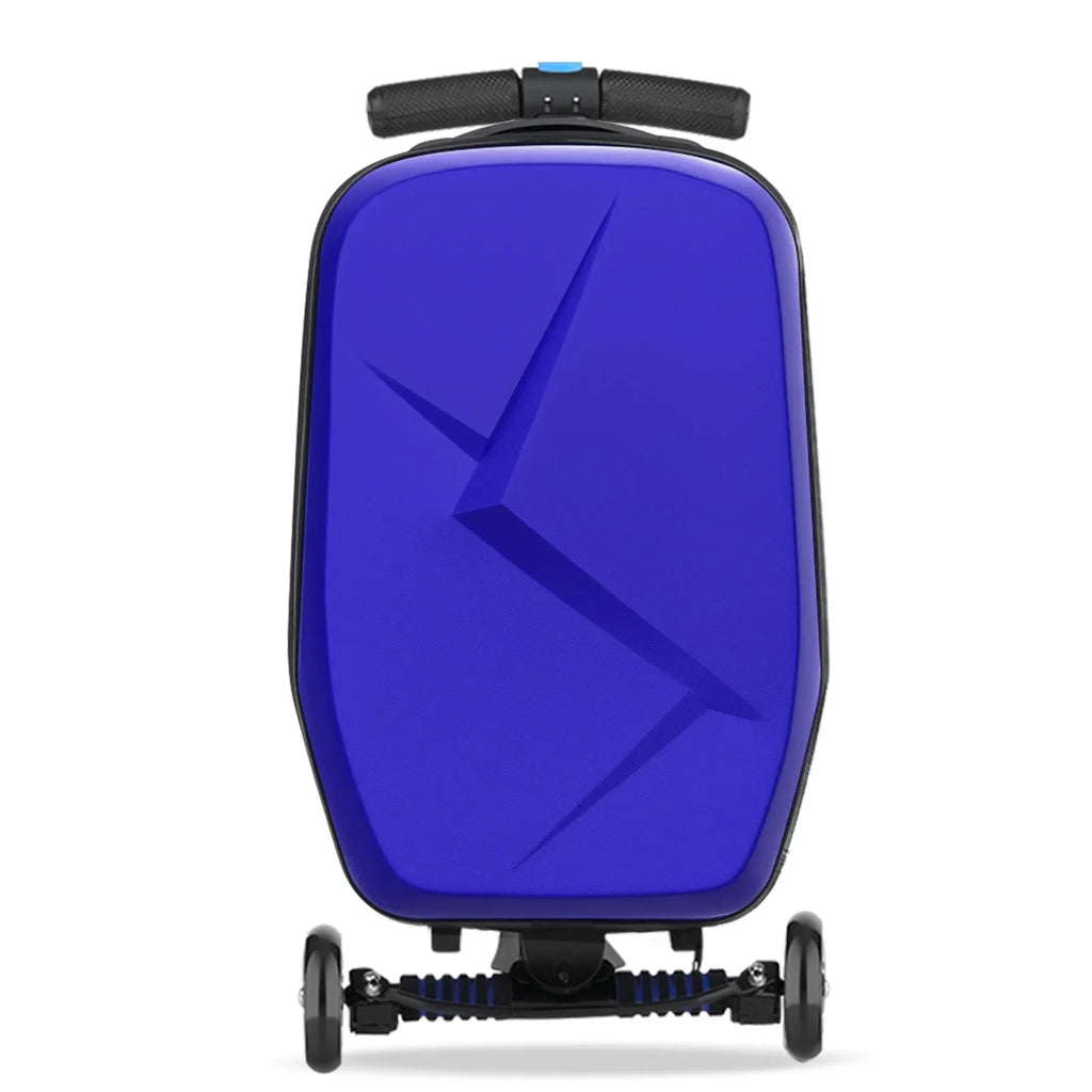 Nouveauté 2026 – Valise-trottinette Advwin pour enfants et adultes, valise rigide à roulettes pour enfants de 4 à 15 ans, multifonctionnelle, légère et pliable, avec roulettes, rose