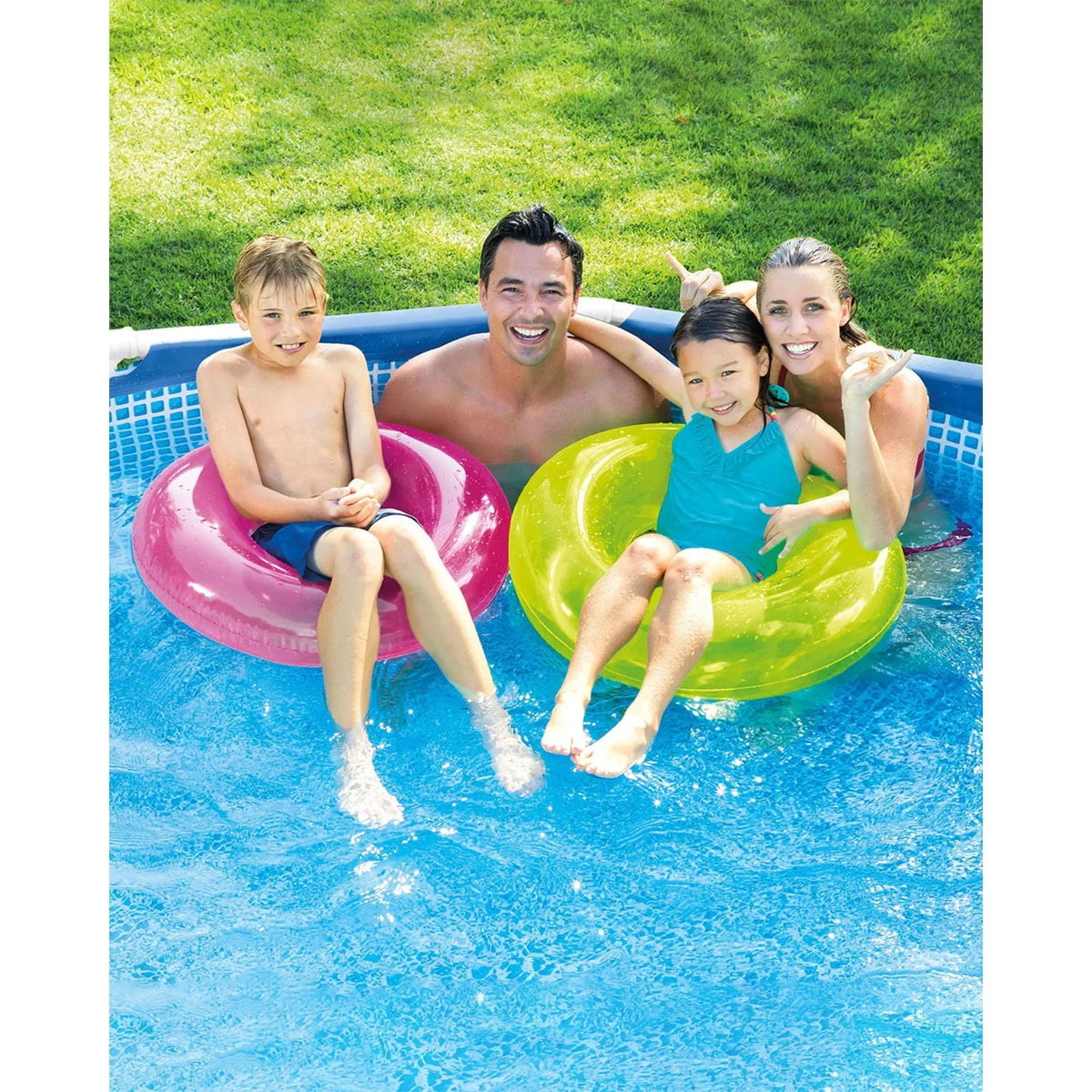 Nouveauté 2026 – Piscine Intex 28205EH , 2,44 m x 61 cm, structure en acier durable et résistant à la rouille
