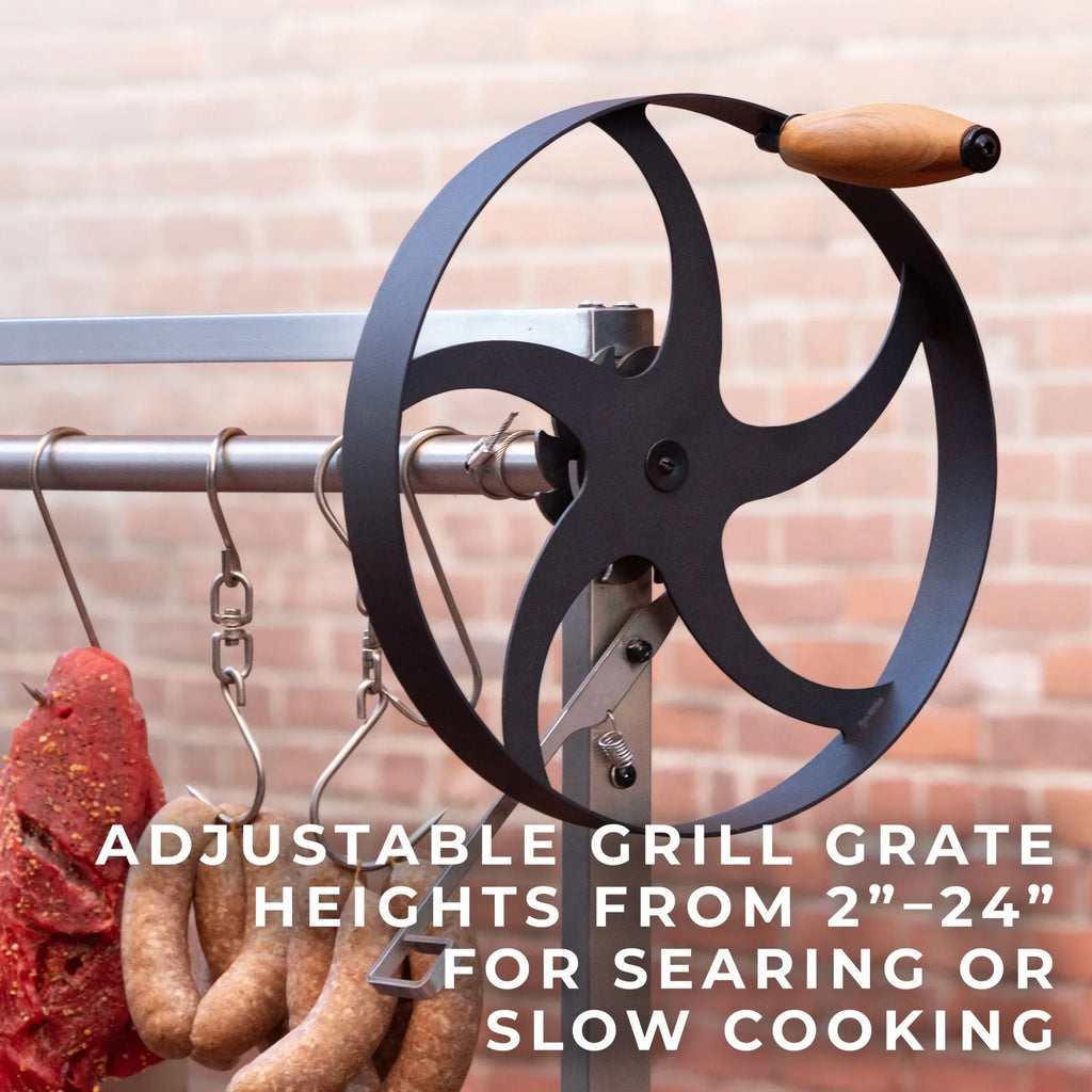 Nouveauté 2026 – Barbecue argentin Santa Maria Backyard Discovery, à bois et charbon de bois, en acier