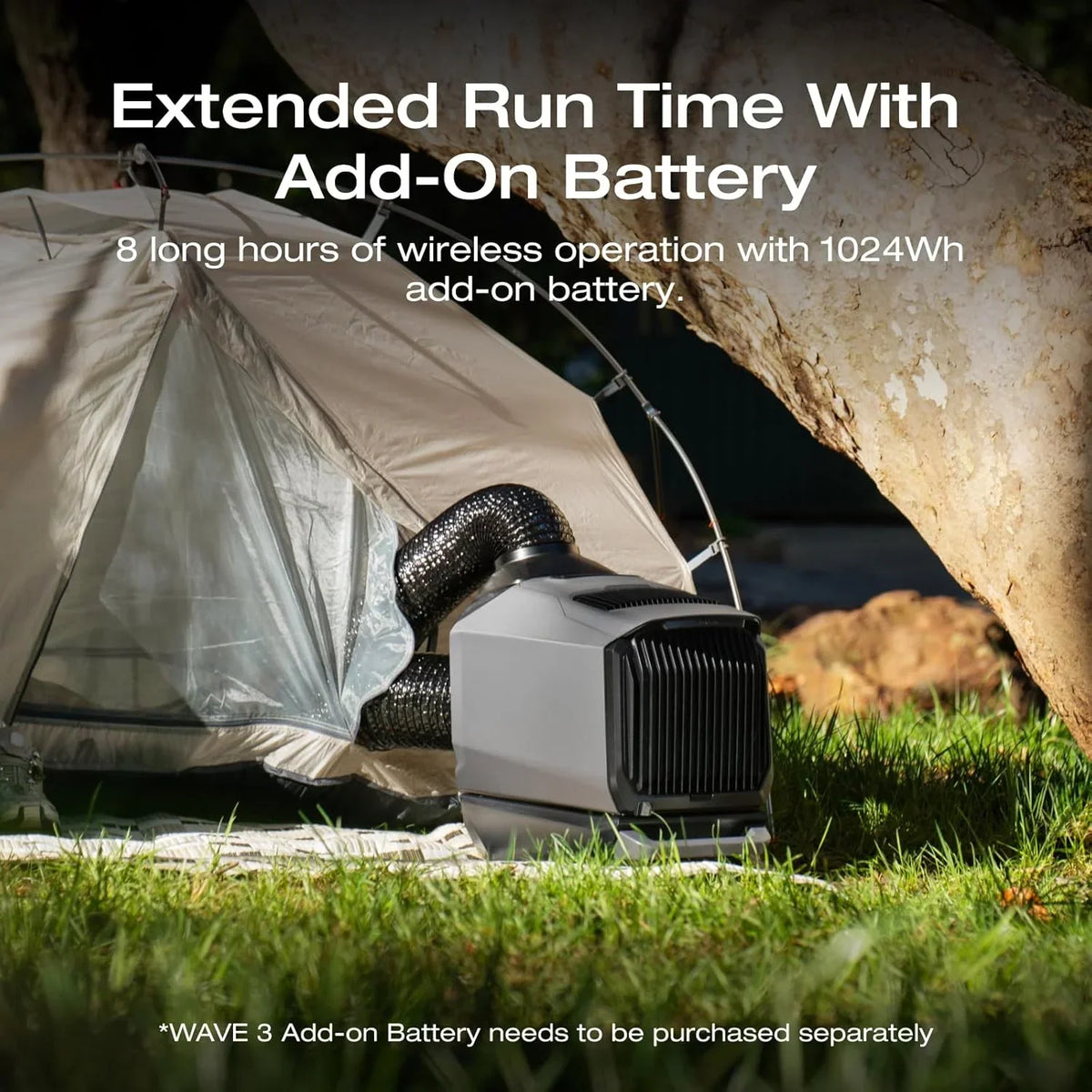 Nouveauté 2026 – Climatiseur portable EF EcoFlow WAVE 3 , puissance de refroidissement 1800 W/6100 BTU et puissance de chauffage 2000 W/6800 BTU, charge rapide 1000 W en 75 minutes, autonomie sans fil de 8 heures, contrôle via application, idéal pour