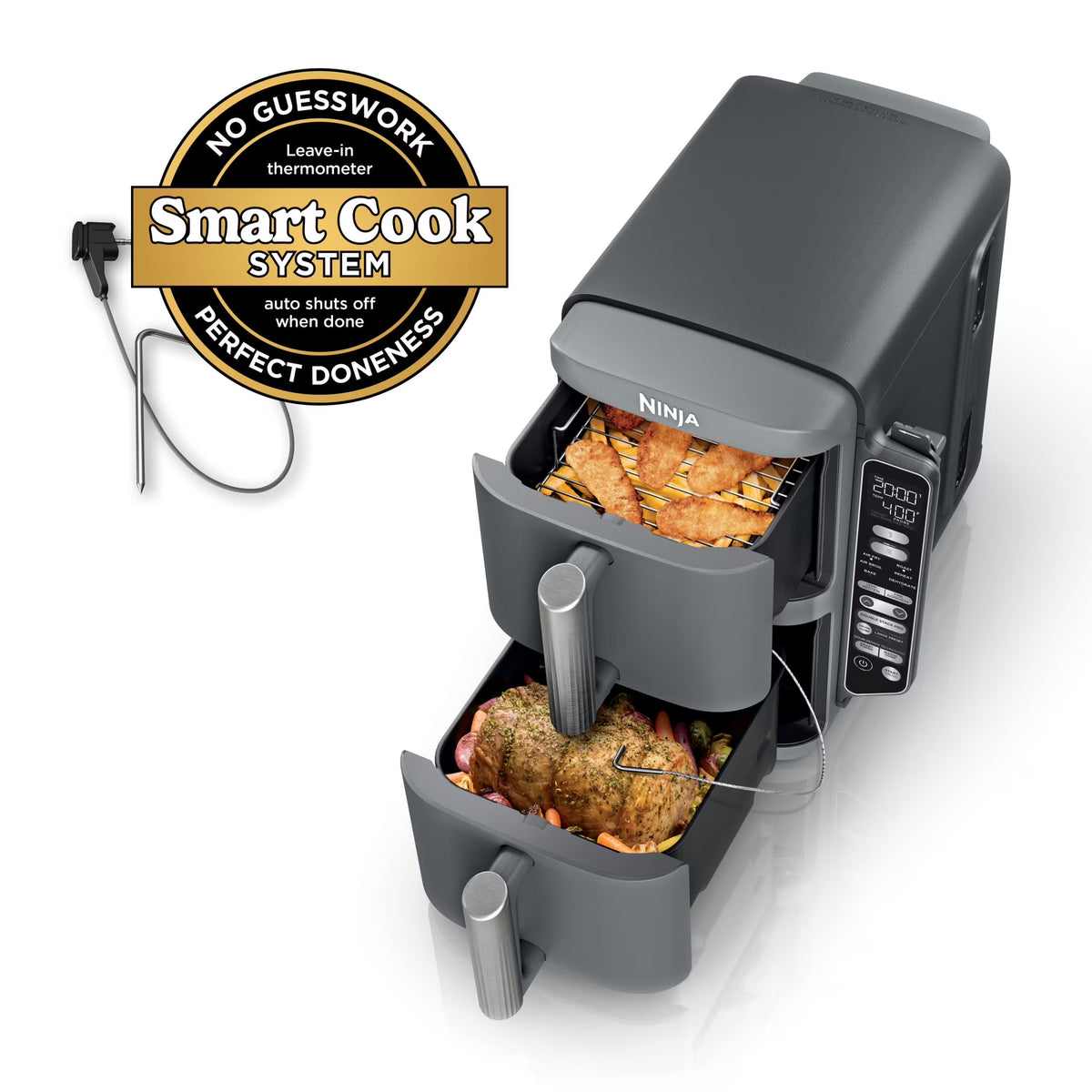 Nouveauté 2026 – Friteuse à air Ninja DoubleStack XL Smart à 2 paniers