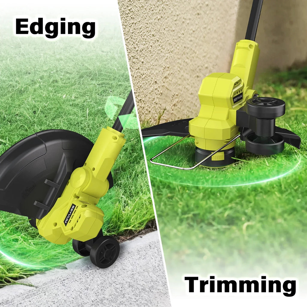Nouveauté 2026 – Kit combiné sans fil 20V pour l'entretien de votre pelouse : coupe-bordures et débroussailleuse à fil de 30 cm avec 6 bobines de fil, souffleur de feuilles électrique pour la finition des bordures et le nettoyage, batterie 4,0 Ah et