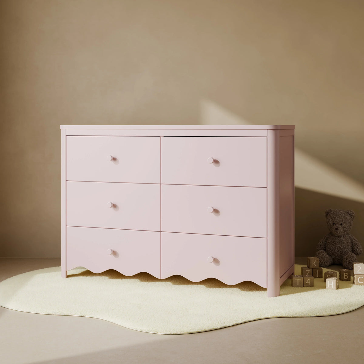 Nouveauté 2026 – Commode pour chambre d'enfant Storkcraft Casablanca 6 tiroirs, couleur sauge