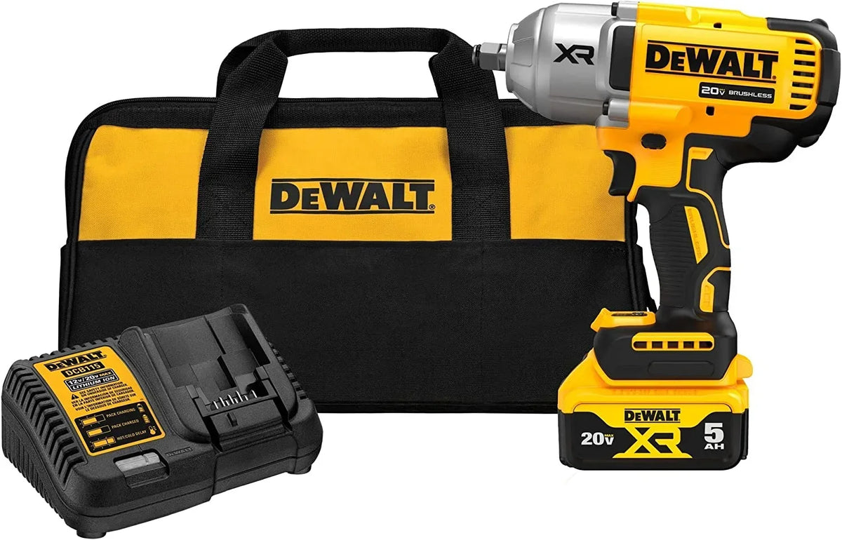 Nouveauté 2026 – Clé à chocs haute performance DEWALT 20V MAX XR 1/2" avec kit d'enclume à anneau de retenue (DCF900P1