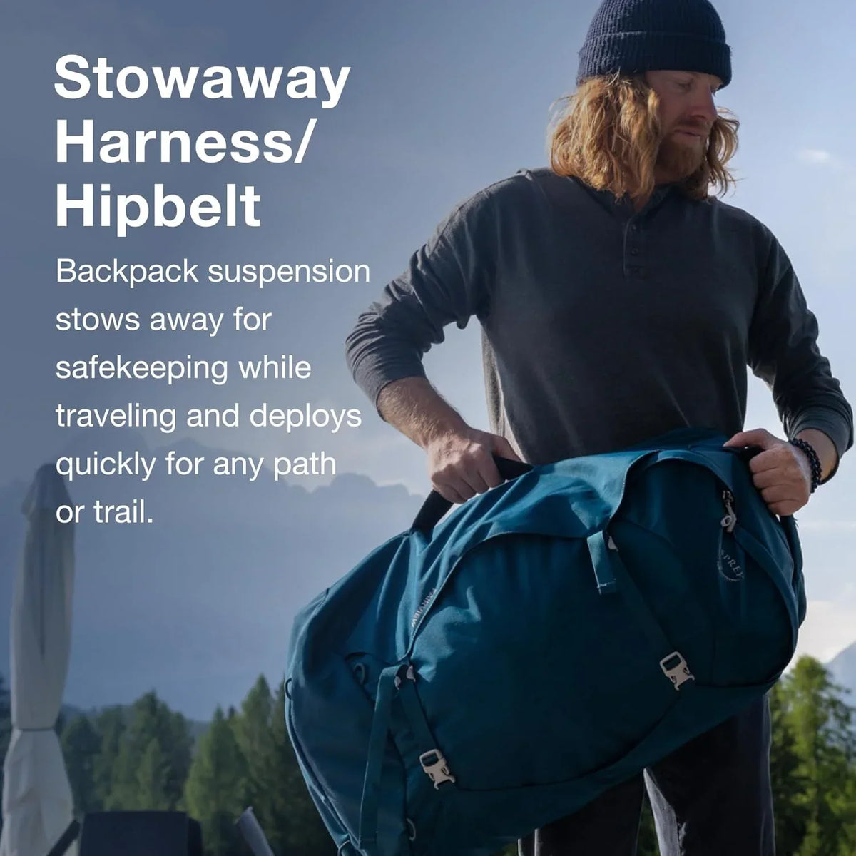 Nouveauté 2026 – Sac à dos de voyage pour femme Osprey Fairview 40L - Bleu nuit d'hiver