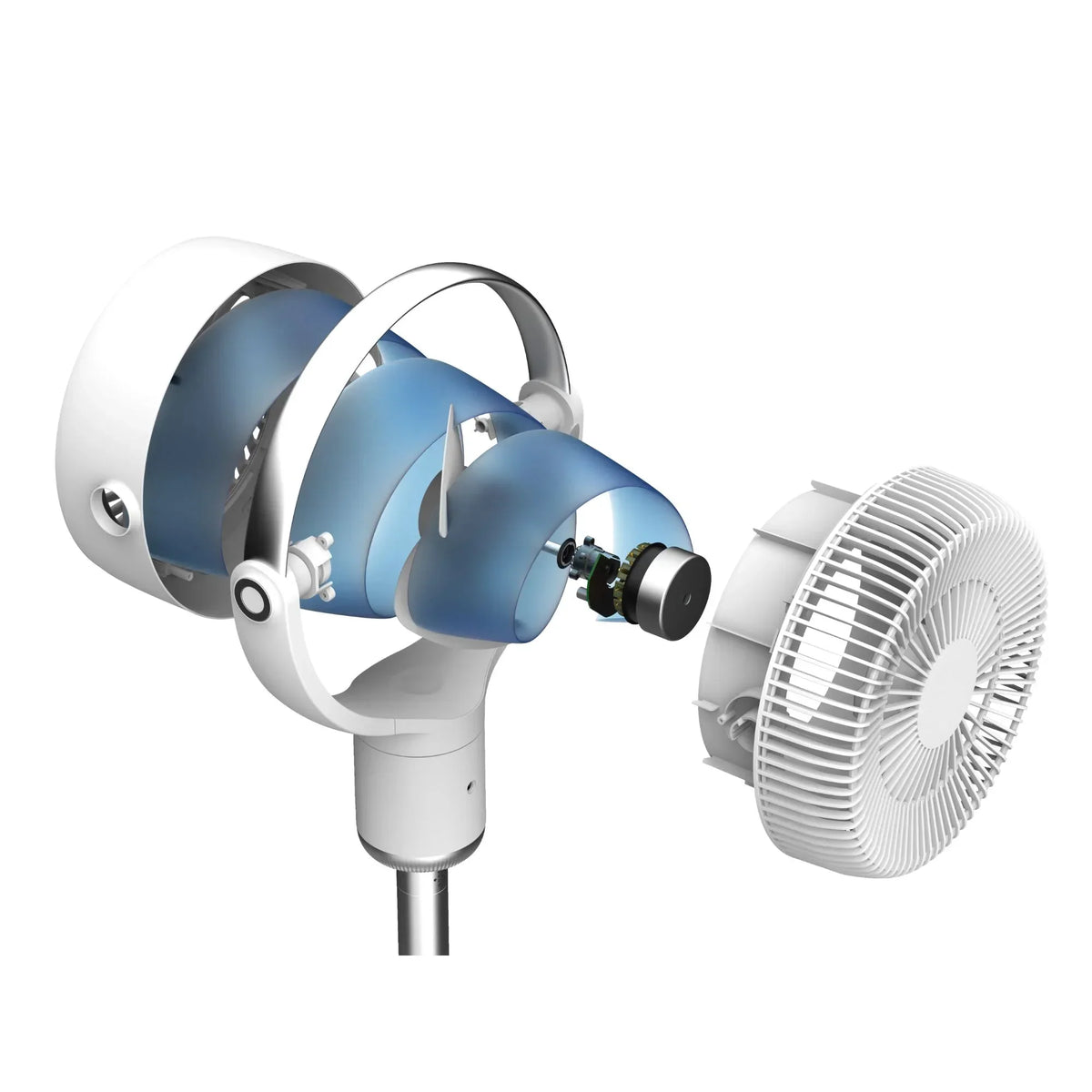 Nouveauté 2026 – Ventilateur sur pied Lasko Whirlwind 7" à 24 vitesses, mouvement orbital, débit d'air de 25 pi/s, télécommande, APDC301