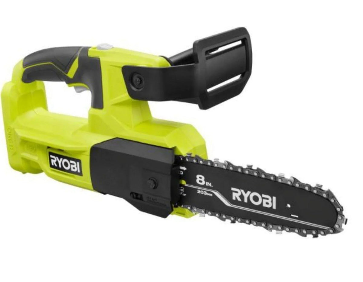 Nouveauté 2026 – Tronçonneuse d'élagage Ryobi One+ 8 po 18 volts à batterie lithium-ion (outil seul
