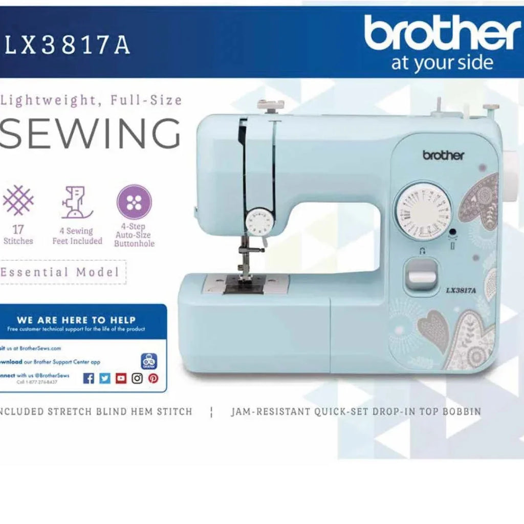 Nouveauté 2026 – Machine à coudre Brother LX3817 pour débutants, 17 points