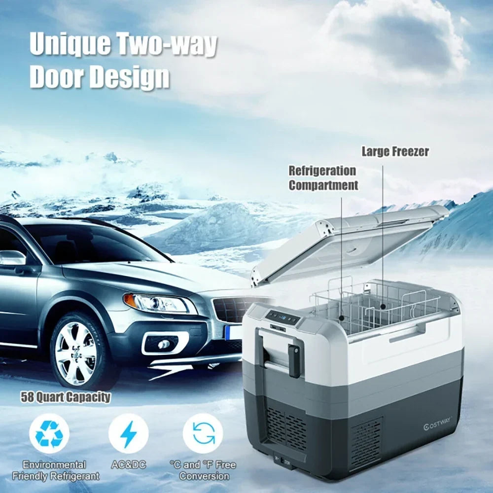Nouveauté 2026 – Glacière électrique portable Aimee Lii 58 pintes (547 litres) pour camping et voiture, idéale pour les voyages et les pique-niques en plein air. Parfaite pour le camping, la randonnée et les voyages