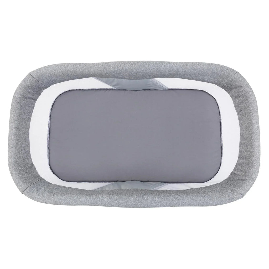 Nouveauté 2026 – Berceau à bascule 2-en-1 Baby Trend Quick Fold avec sac de voyage - Gris pierre ombré