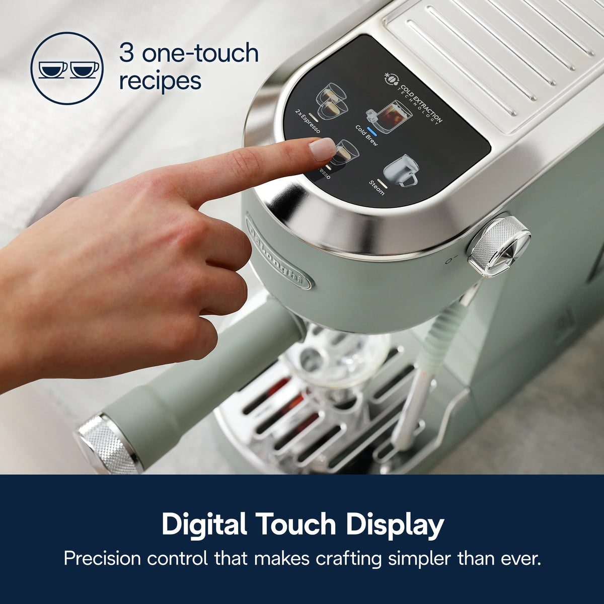 Nouveauté 2026 – Machine à expresso De’Longhi Dedica Duo , format compact avec mousseur intégré pour latte art, expresso, café infusé à froid, lattes et plus encore, acier inoxydable