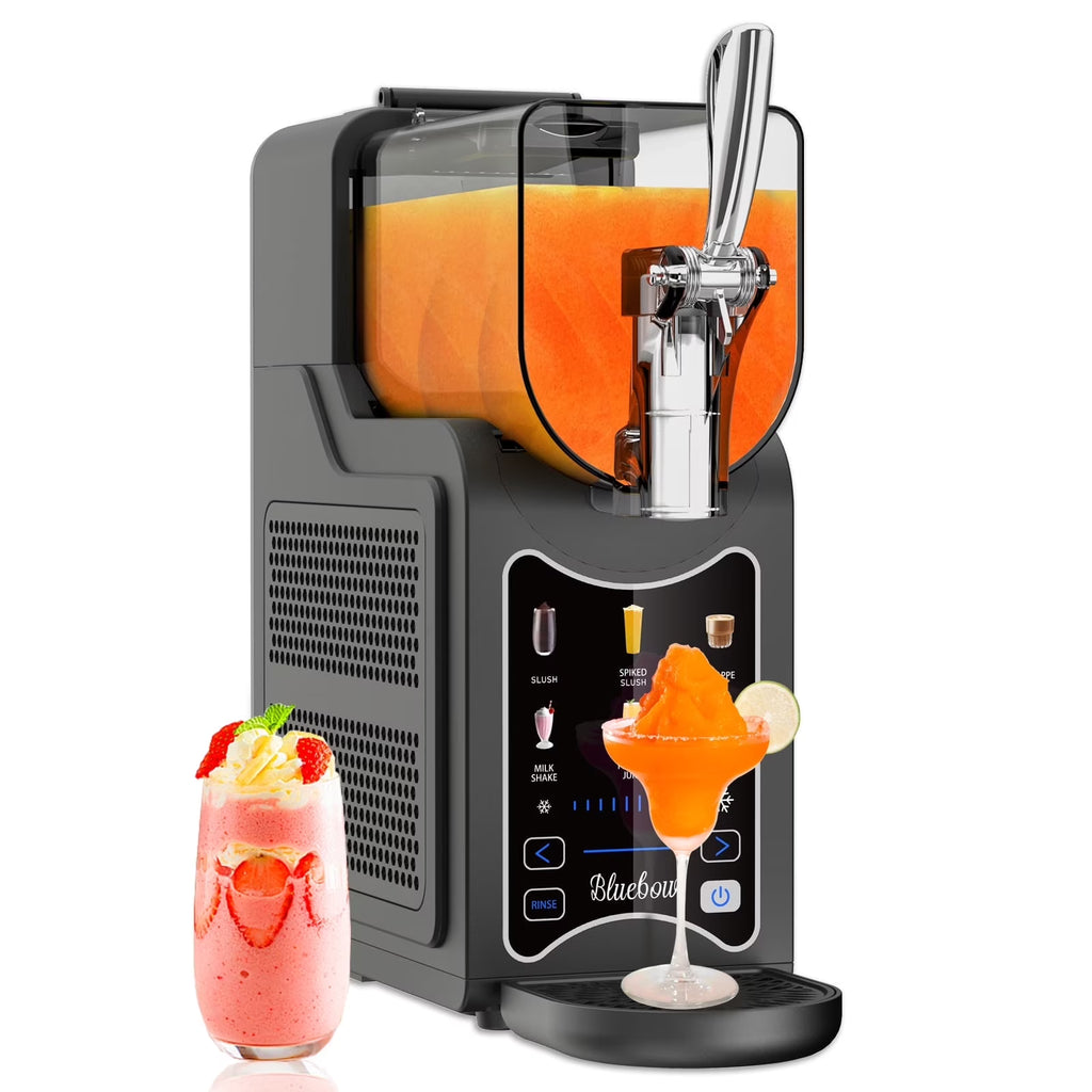 Nouveauté 2026 – Machine à granita Bluebow pour la maison, récipient de 2,5 L avec 6 programmes prédéfinis, sans glace, idéale pour les smoothies, frappés, milkshakes et autres boissons glacées