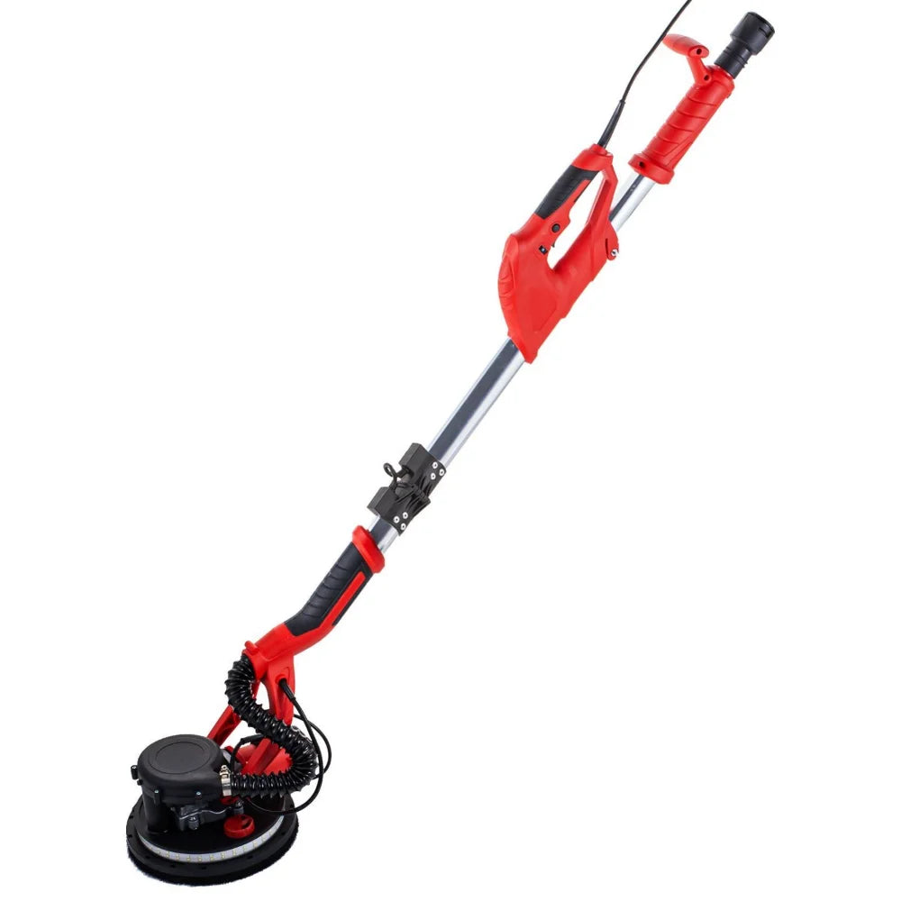 Nouveauté 2026 – Ponceuse à plaques de plâtre électrique VEVOR , 850 W, vitesse variable (800-1750 tr/min), pliable, avec poignée télescopique, éclairage LED et sac de rangement sous vide, pour usage professionnel
