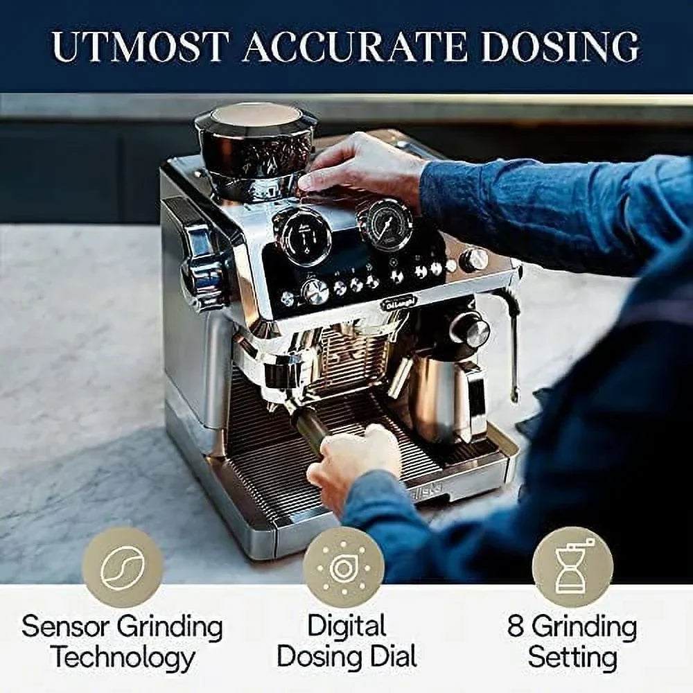 Nouveauté 2026 – De'Longhi EC9665M La Specialista Maestro Machine à expresso, acier inoxydable, argent, noir