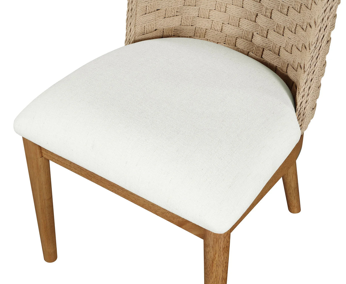 Nouveauté 2026 – Ensemble de 2 chaises de salle à manger de style ferme Saylor de My Texas House, en bois naturel, année