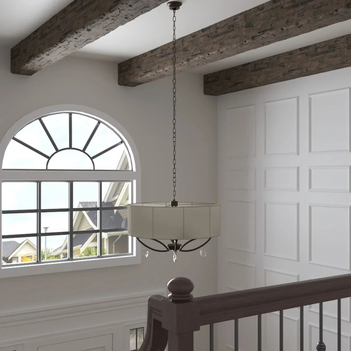 Nouveauté 2026 – Ekena Millwork 3 1/2 po L x 3 1/2 po H x 120 po P 3 côtés (poutre en U) Bois de récupération HeritageTimber Faux bois Poutre de plafond, Brun Kona
