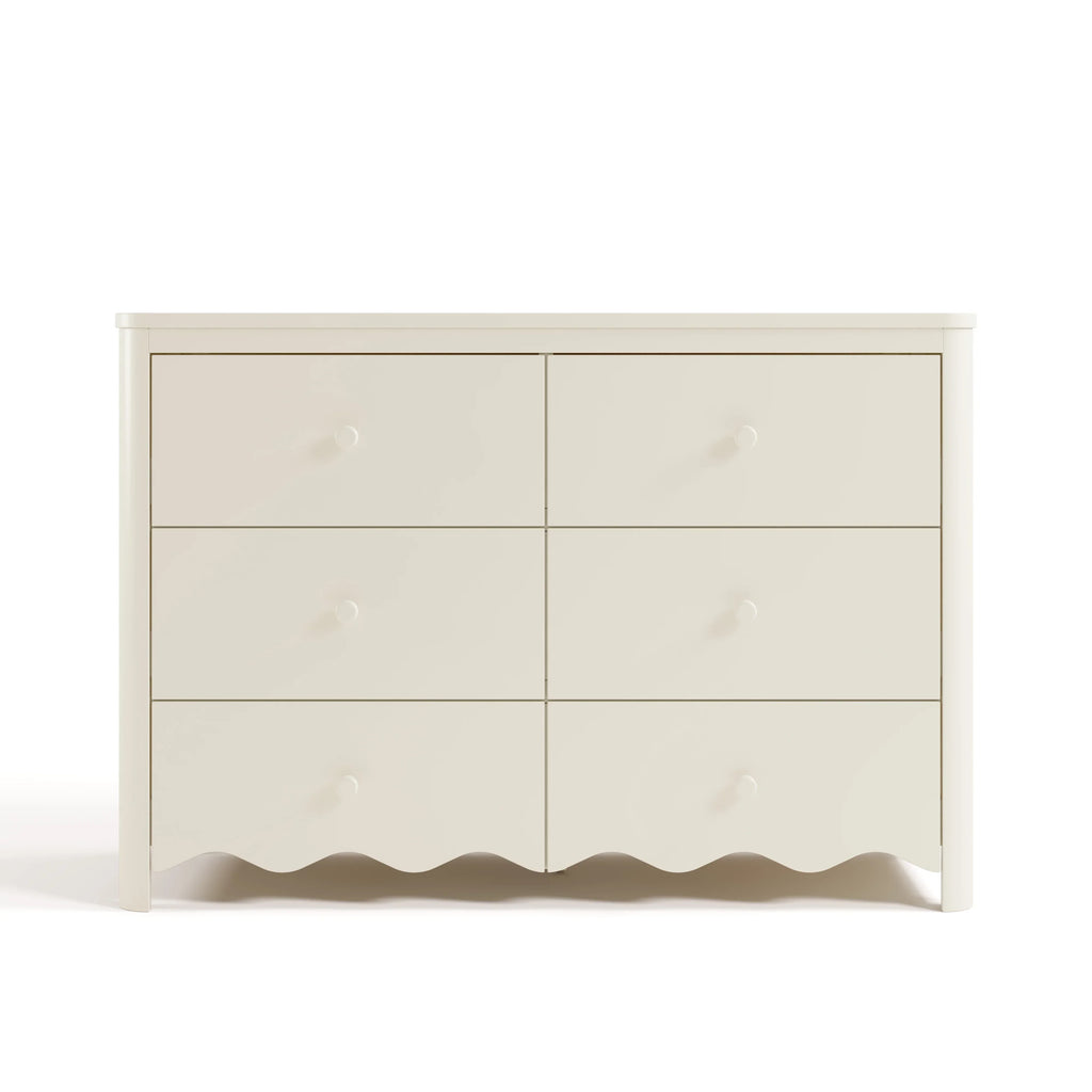 Nouveauté 2026 – Commode pour chambre d'enfant Storkcraft Casablanca 6 tiroirs, couleur sauge