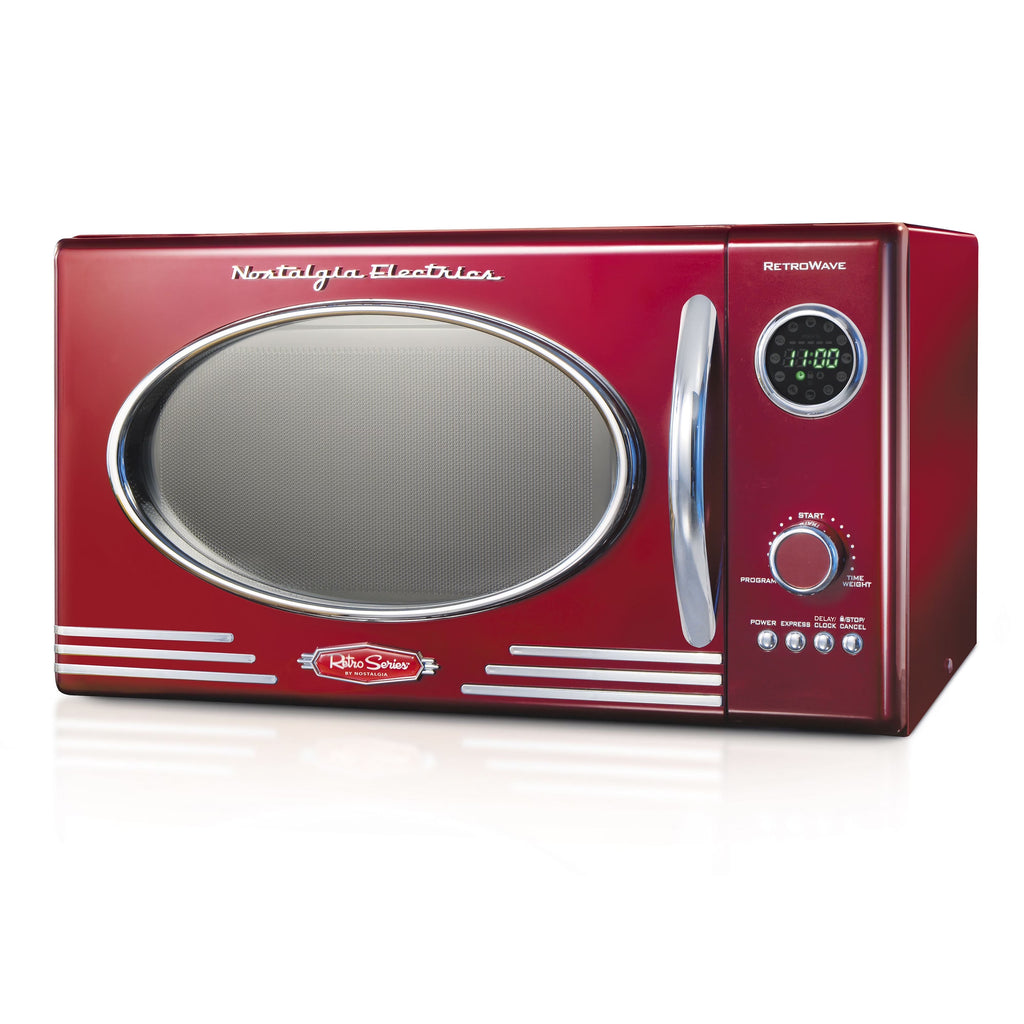 Nouveauté 2026 – Four à micro-ondes de comptoir Nostalgia Retro , 0,9 pi³, 800 watts, bleu turquoise