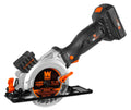 Nouveauté 2026 – Scie circulaire miniature sans fil WEN 20V Max 4-1/2 pouces avec batterie 2,0 Ah et chargeur