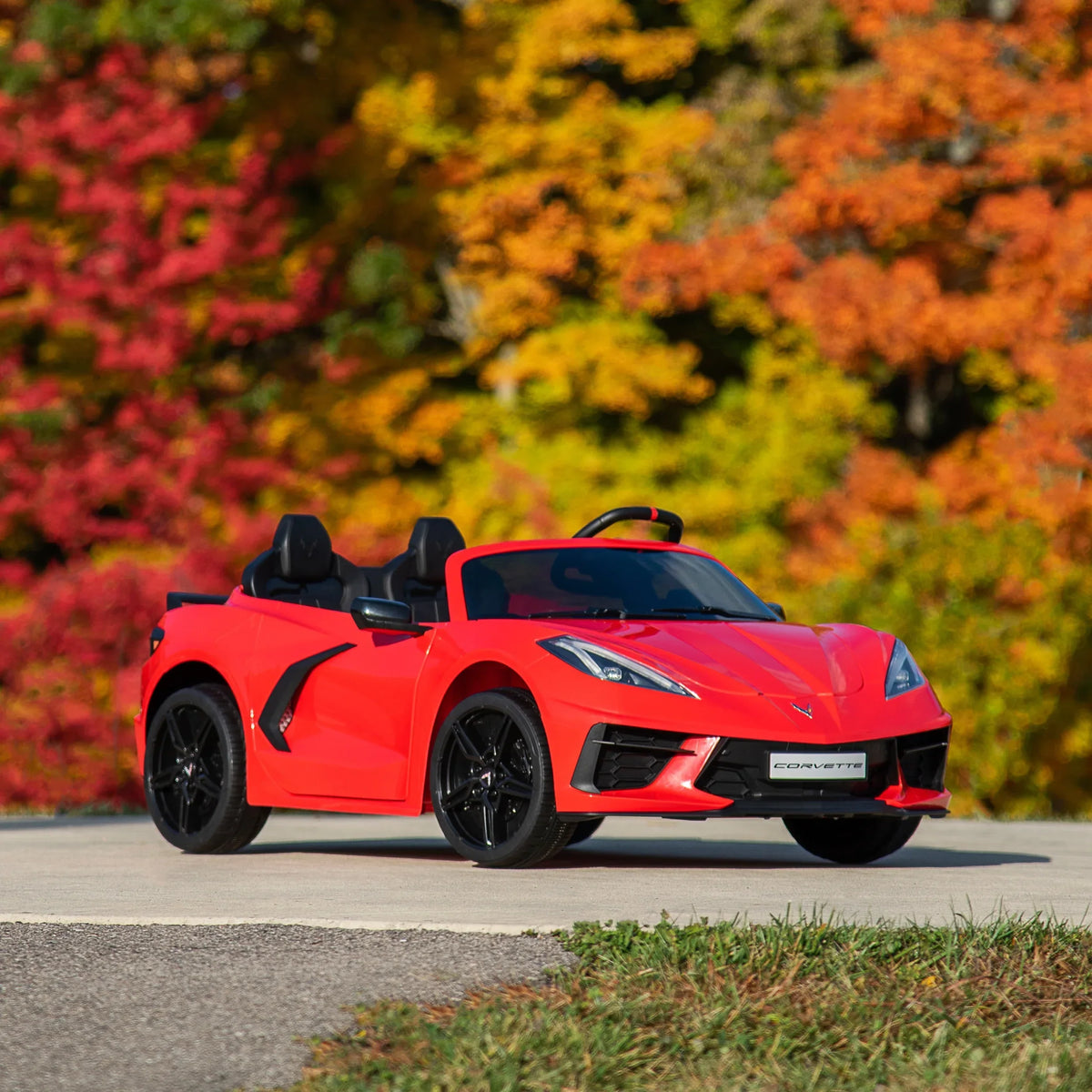Nouveauté 2026 – Voiture électrique Huffy Corvette Stingray 12V , pour enfants de 3 ans et plus, avec effets sonores