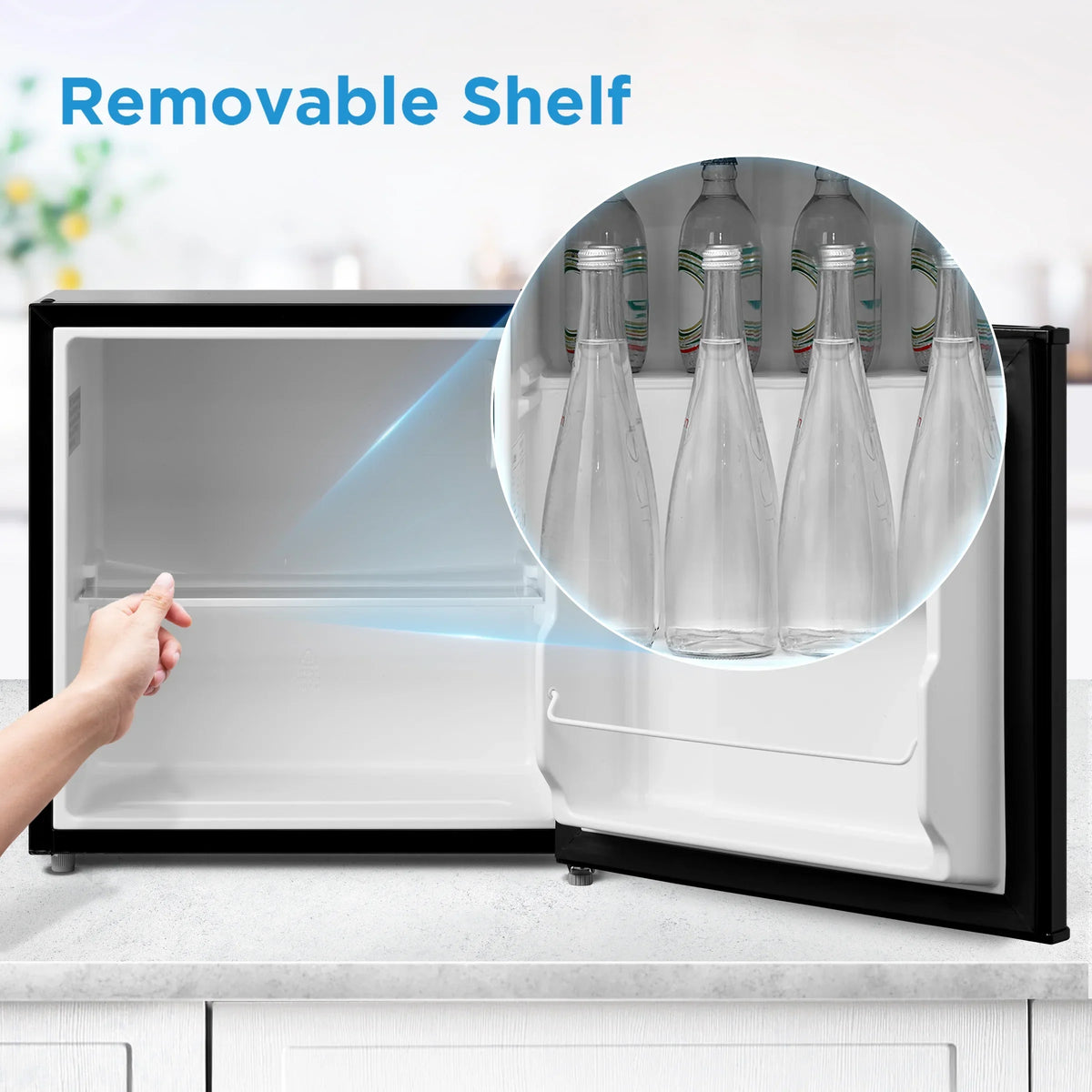 Nouveauté 2026 – Mini-réfrigérateur Mainstays 1,7 pi³ à une porte, aspect acier inoxydable